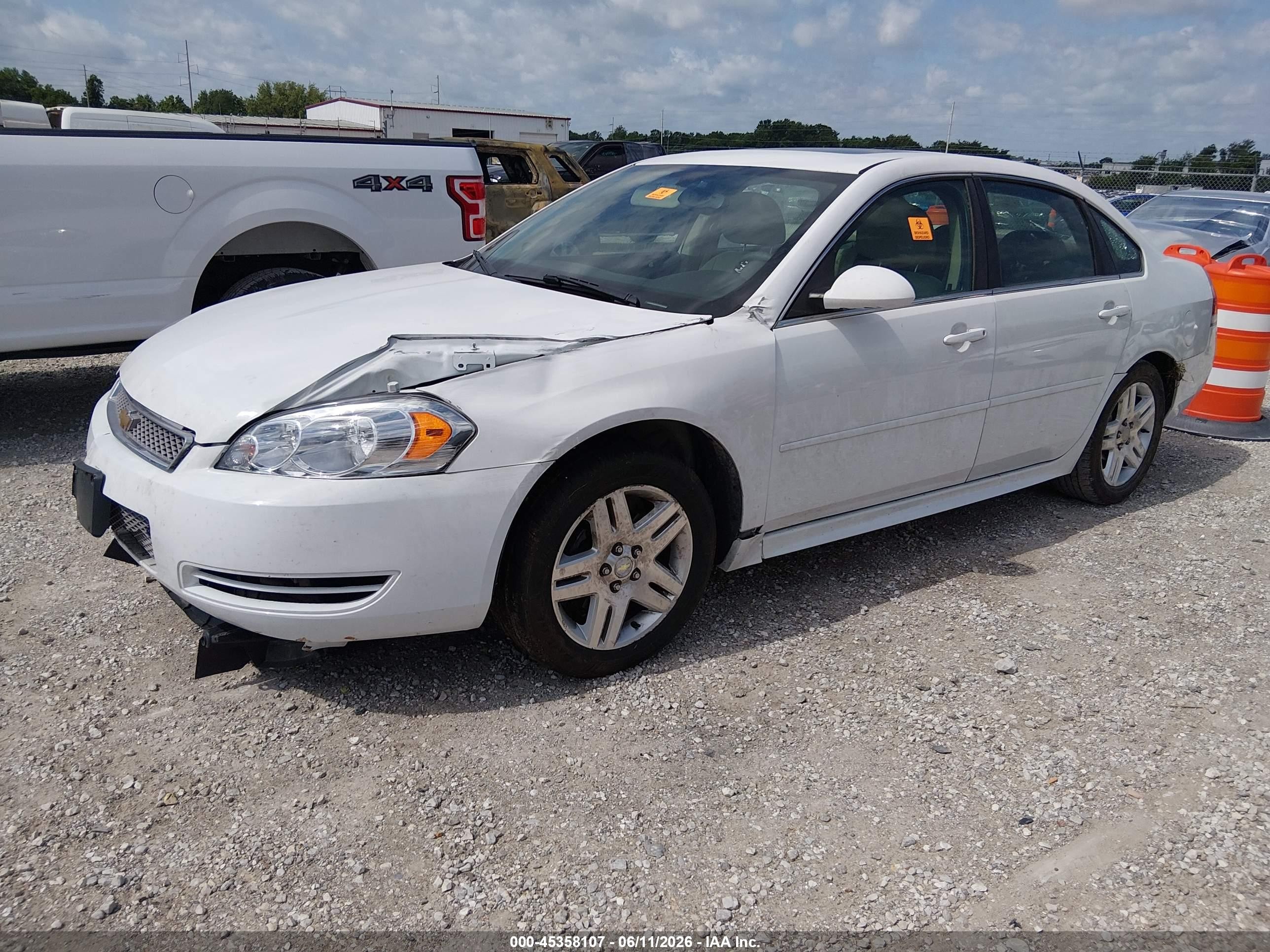 2015 Chevrolet Impala Limited Lt White vin: 2G1WB5E3XF1150045