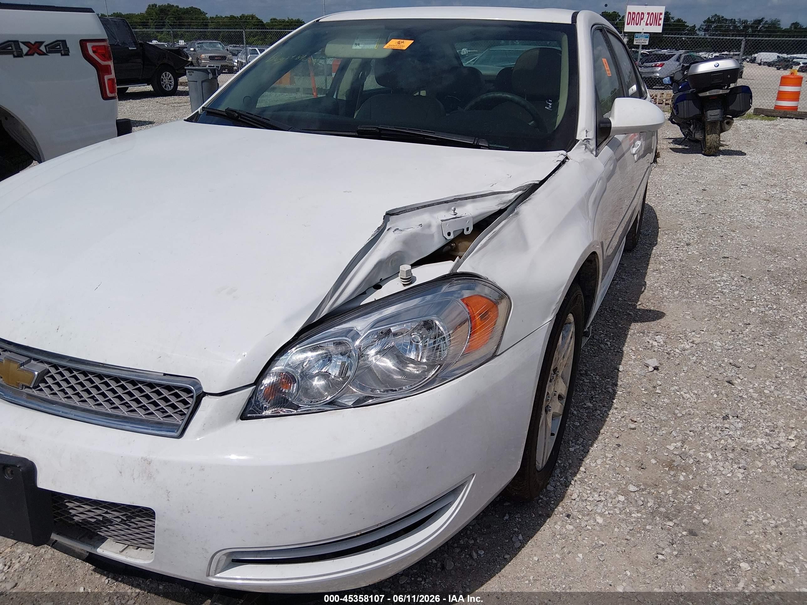 2015 Chevrolet Impala Limited Lt White vin: 2G1WB5E3XF1150045