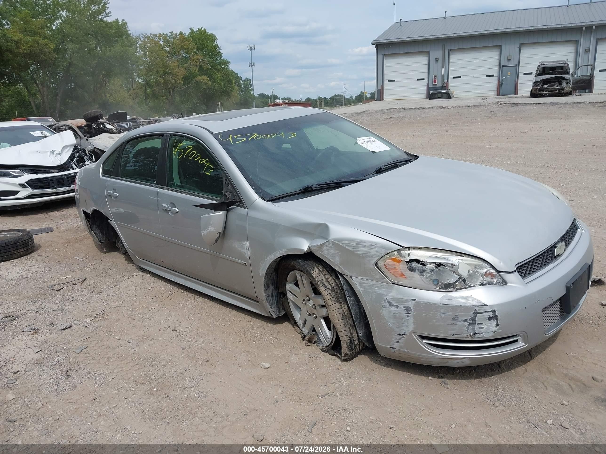2015 Chevrolet Impala Limited Lt Silver vin: 2G1WB5E3XF1164186