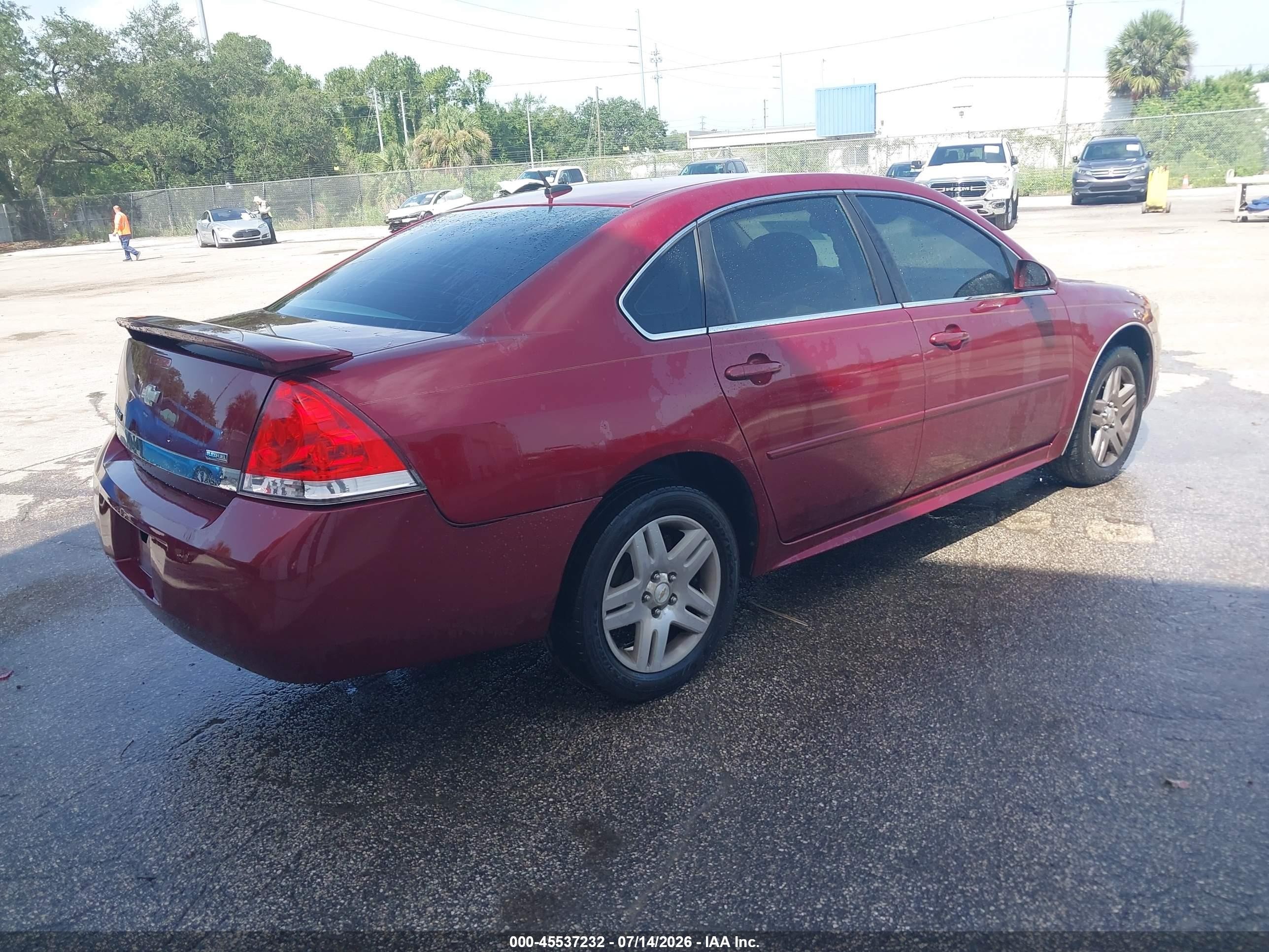 2010 Chevrolet Impala Lt Burgundy vin: 2G1WB5EK0A1208017