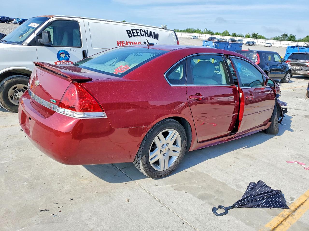 2010 Chevrolet Impala Lt Burgundy vin: 2G1WB5EK0A1222919