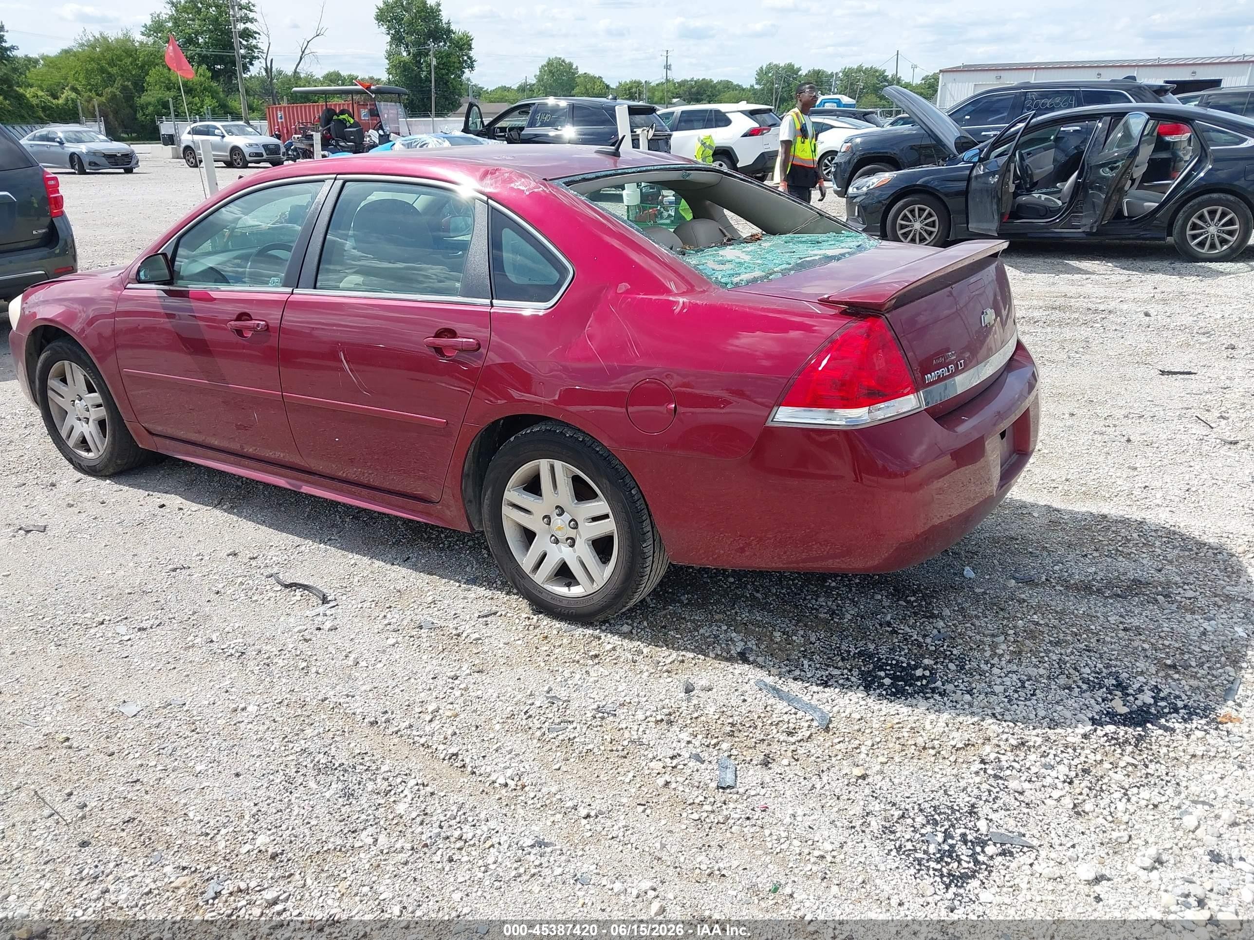 2010 Chevrolet Impala Lt Maroon vin: 2G1WB5EK0A1232379