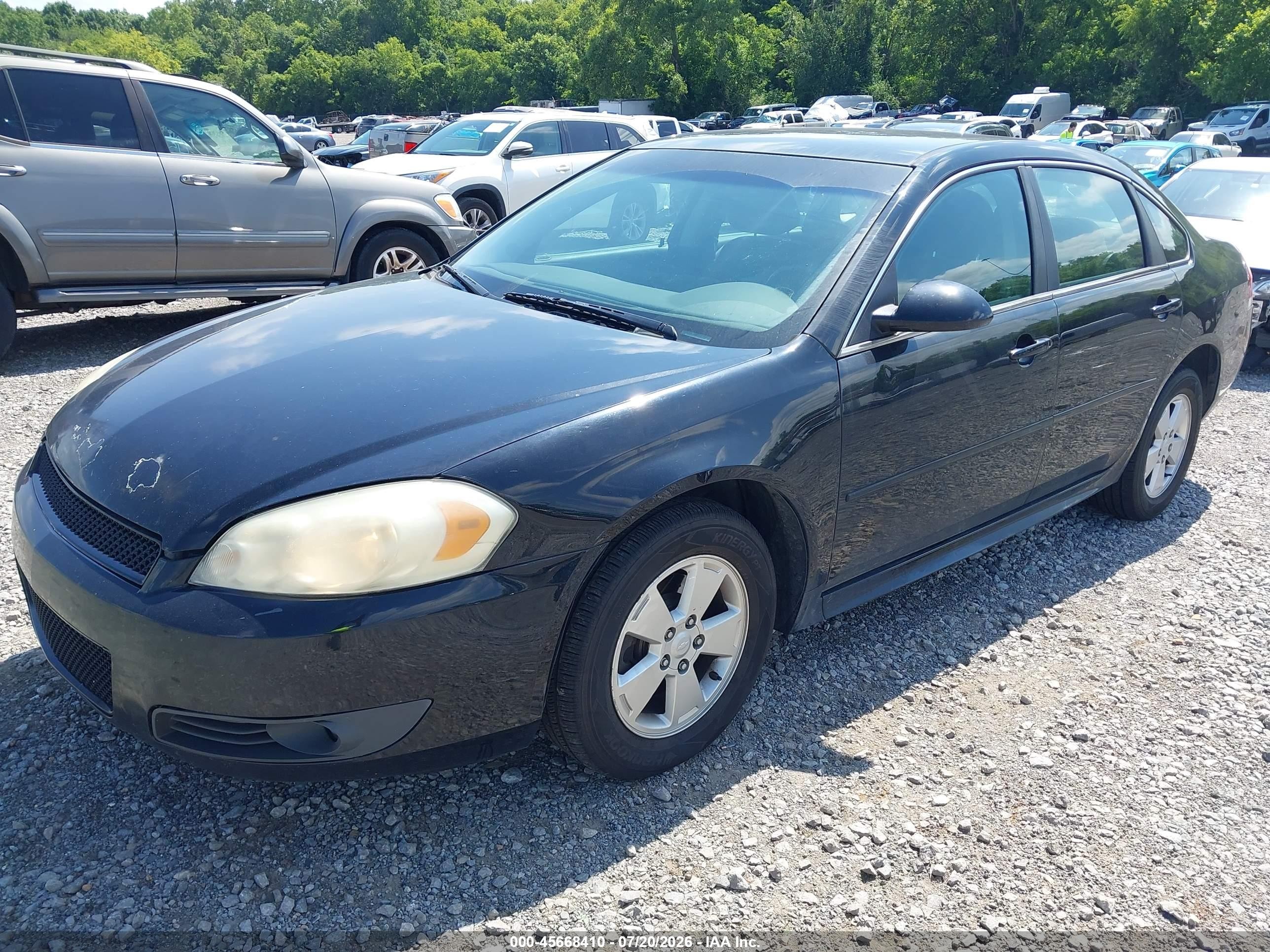 2010 Chevrolet Impala Lt Black vin: 2G1WB5EK0A1241244