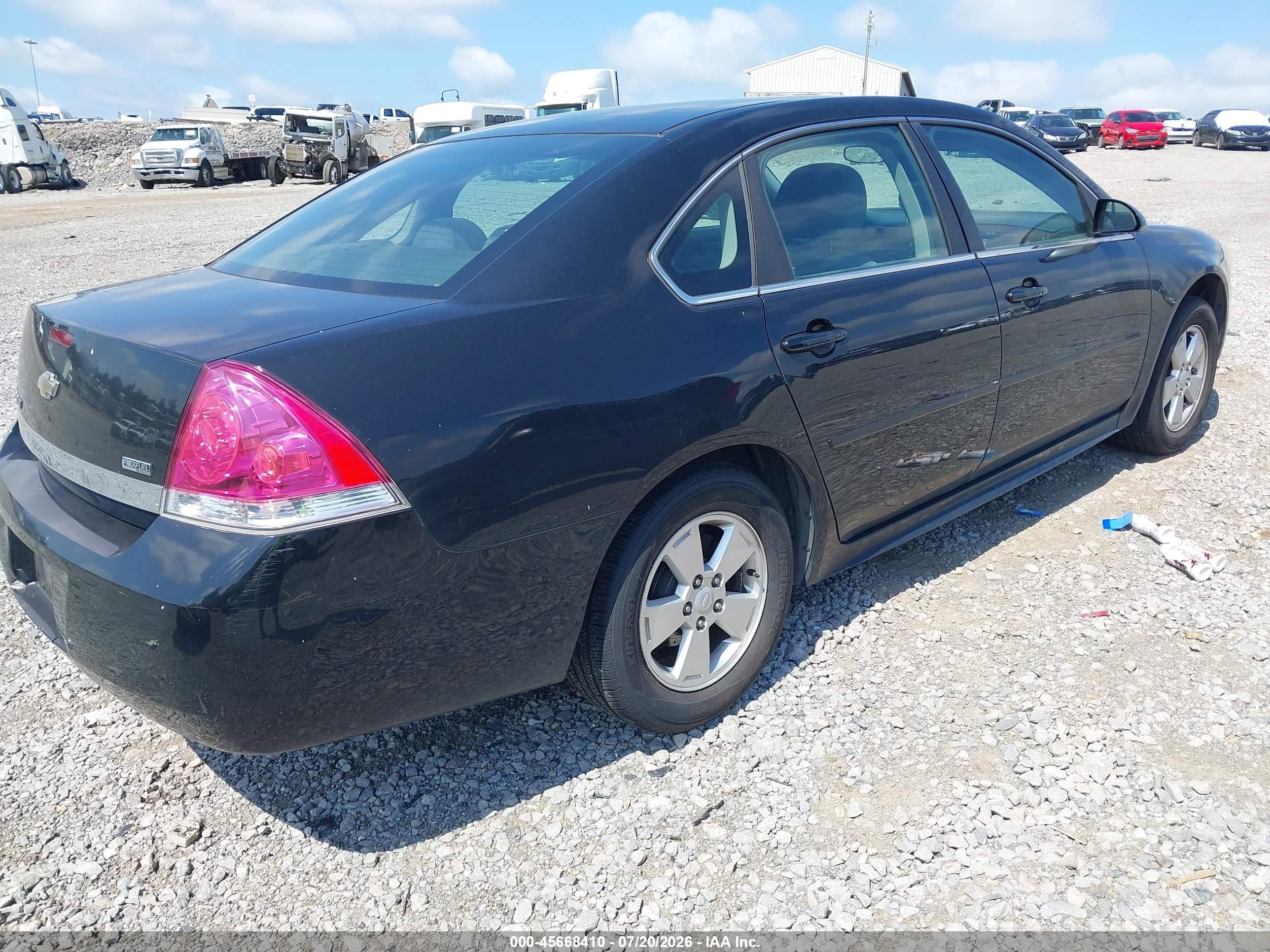 2010 Chevrolet Impala Lt Black vin: 2G1WB5EK0A1241244
