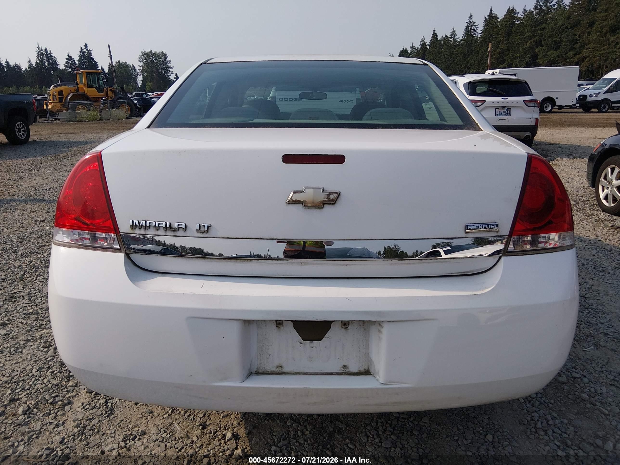 2010 Chevrolet Impala Lt White vin: 2G1WB5EK0A1259551