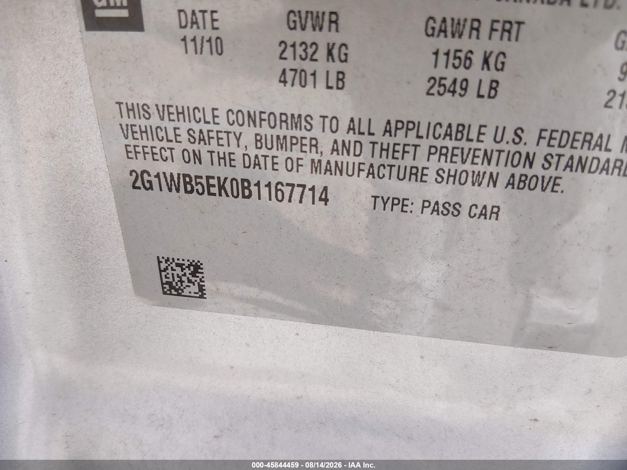 2011 Chevrolet Impala Lt Silver vin: 2G1WB5EK0B1167714