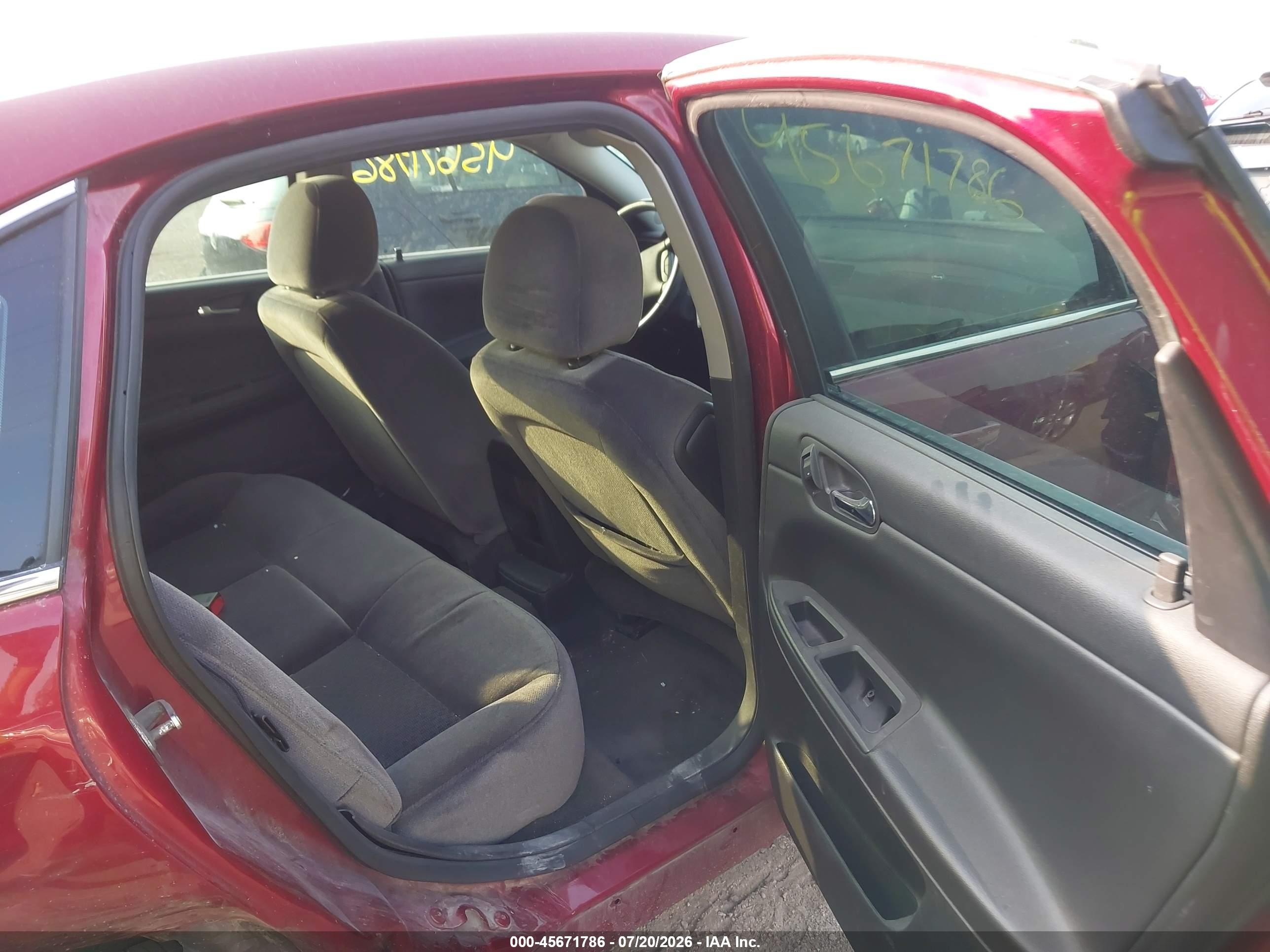 2011 Chevrolet Impala Lt Red vin: 2G1WB5EK0B1194458