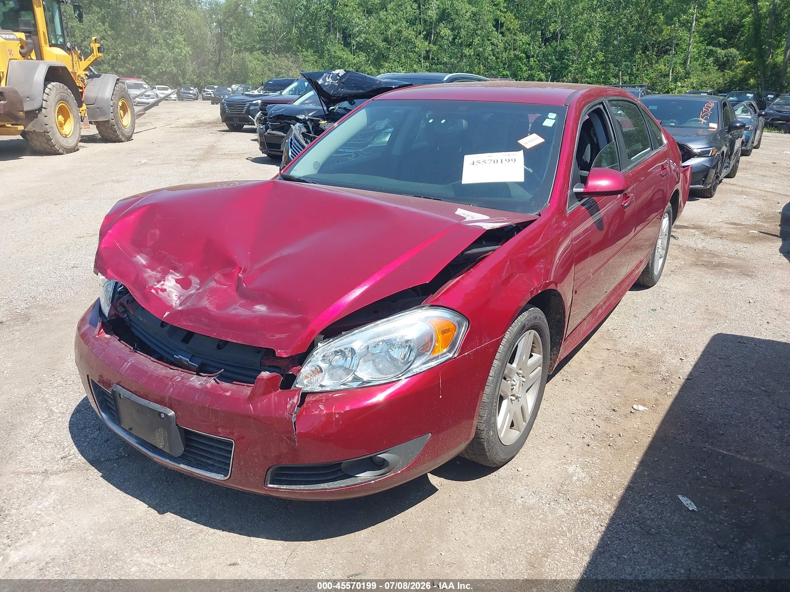 2011 Chevrolet Impala Lt Red vin: 2G1WB5EK0B1275654
