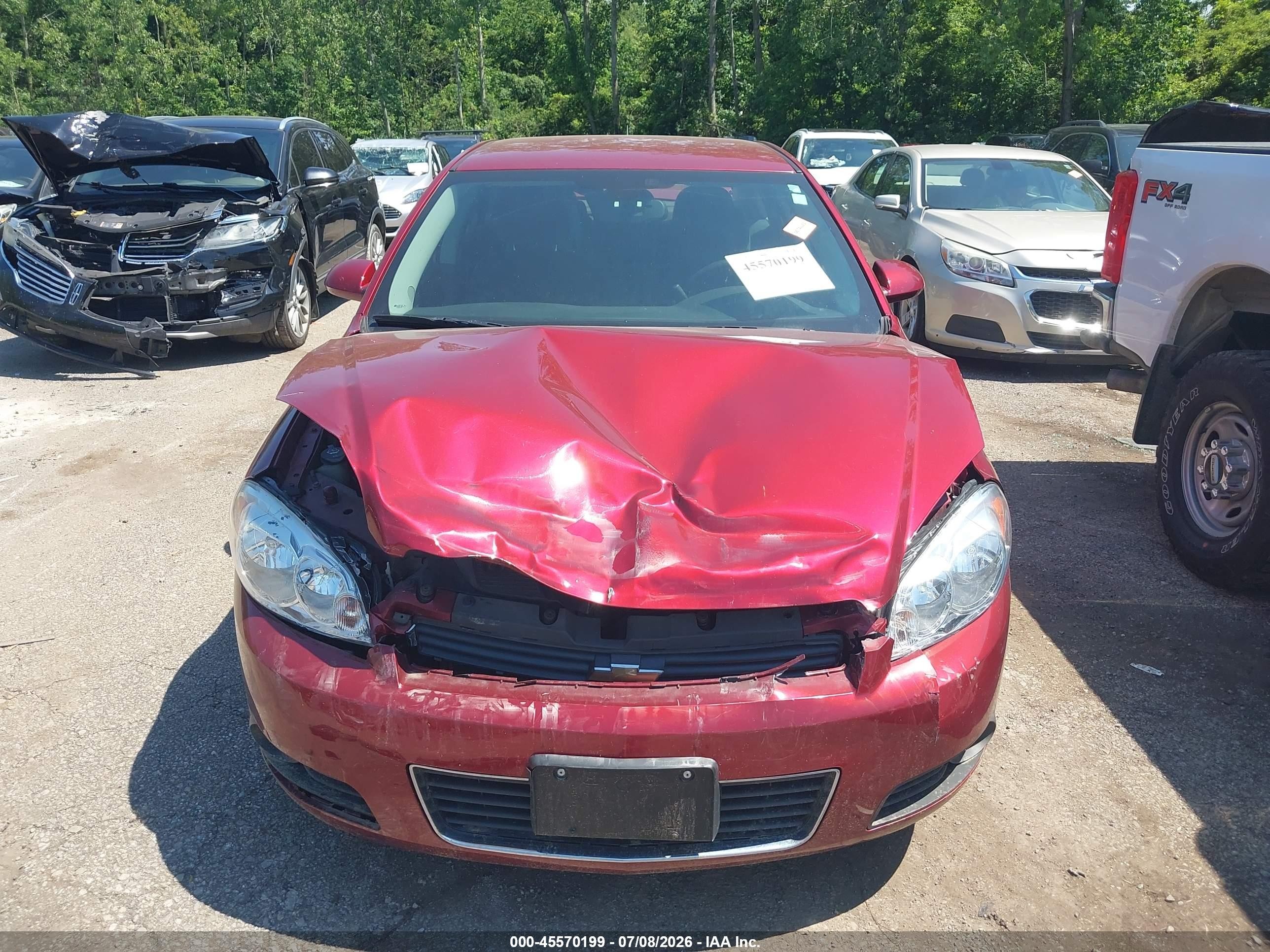 2011 Chevrolet Impala Lt Red vin: 2G1WB5EK0B1275654