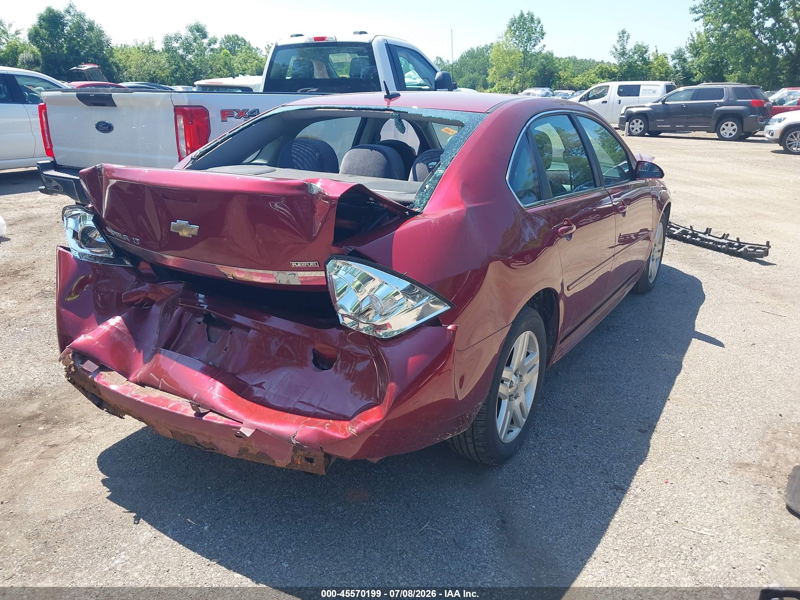2011 Chevrolet Impala Lt Red vin: 2G1WB5EK0B1275654