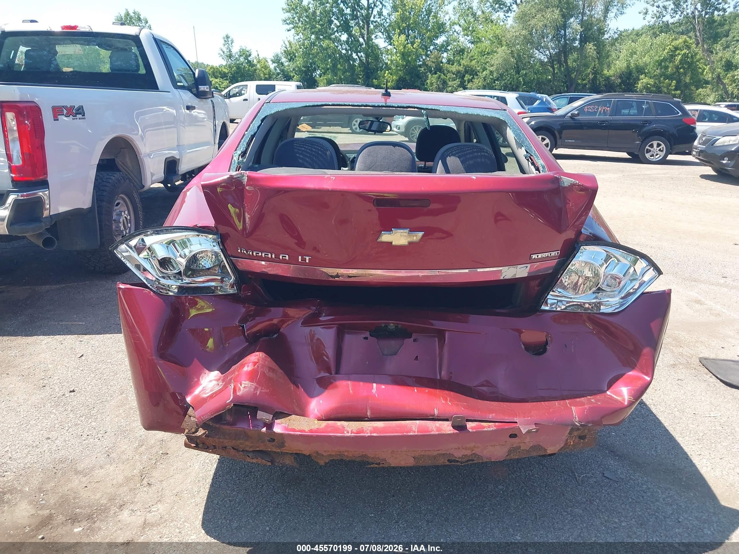 2011 Chevrolet Impala Lt Red vin: 2G1WB5EK0B1275654
