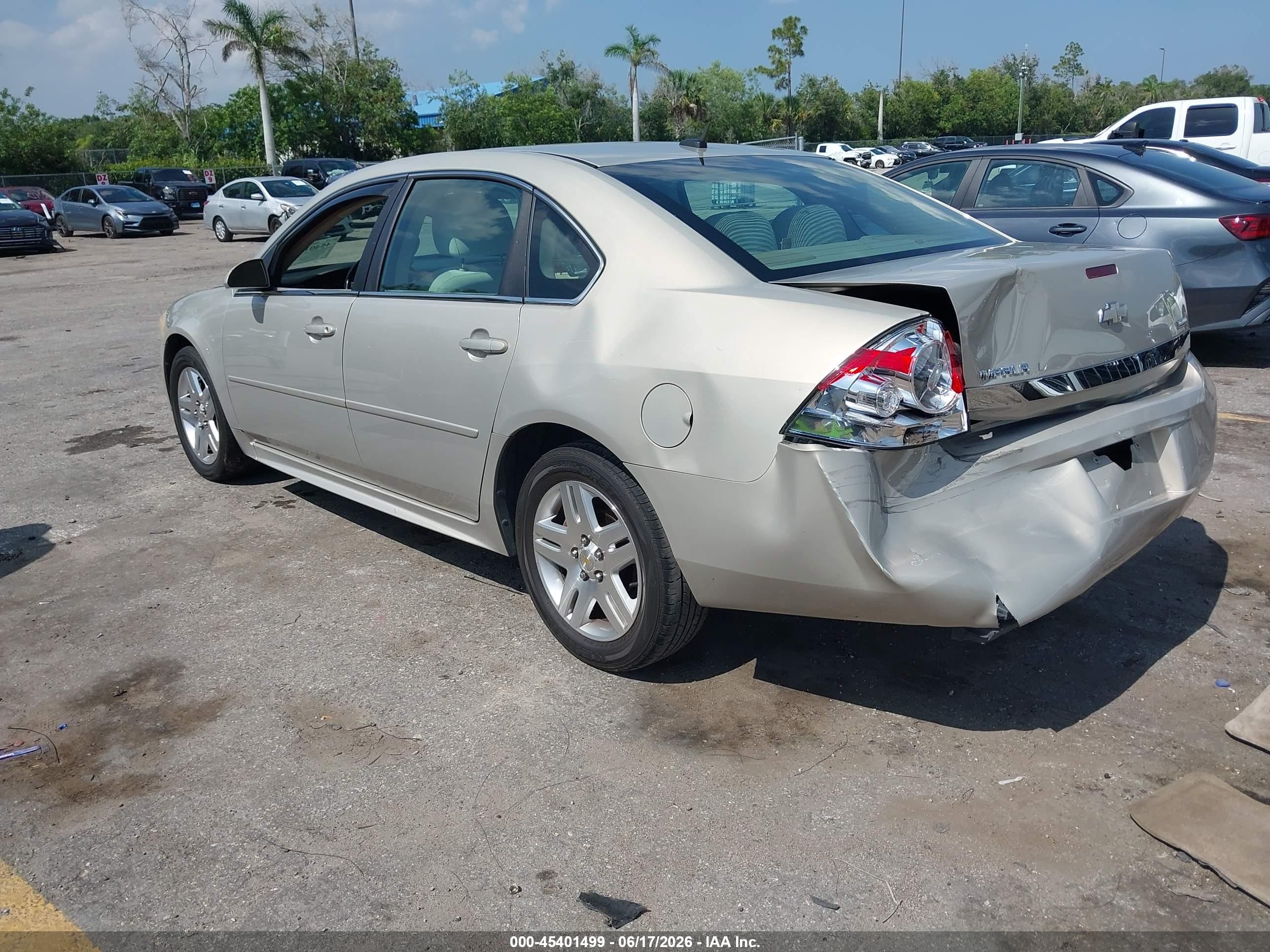 2011 Chevrolet Impala Lt Gold vin: 2G1WB5EK0B1326506