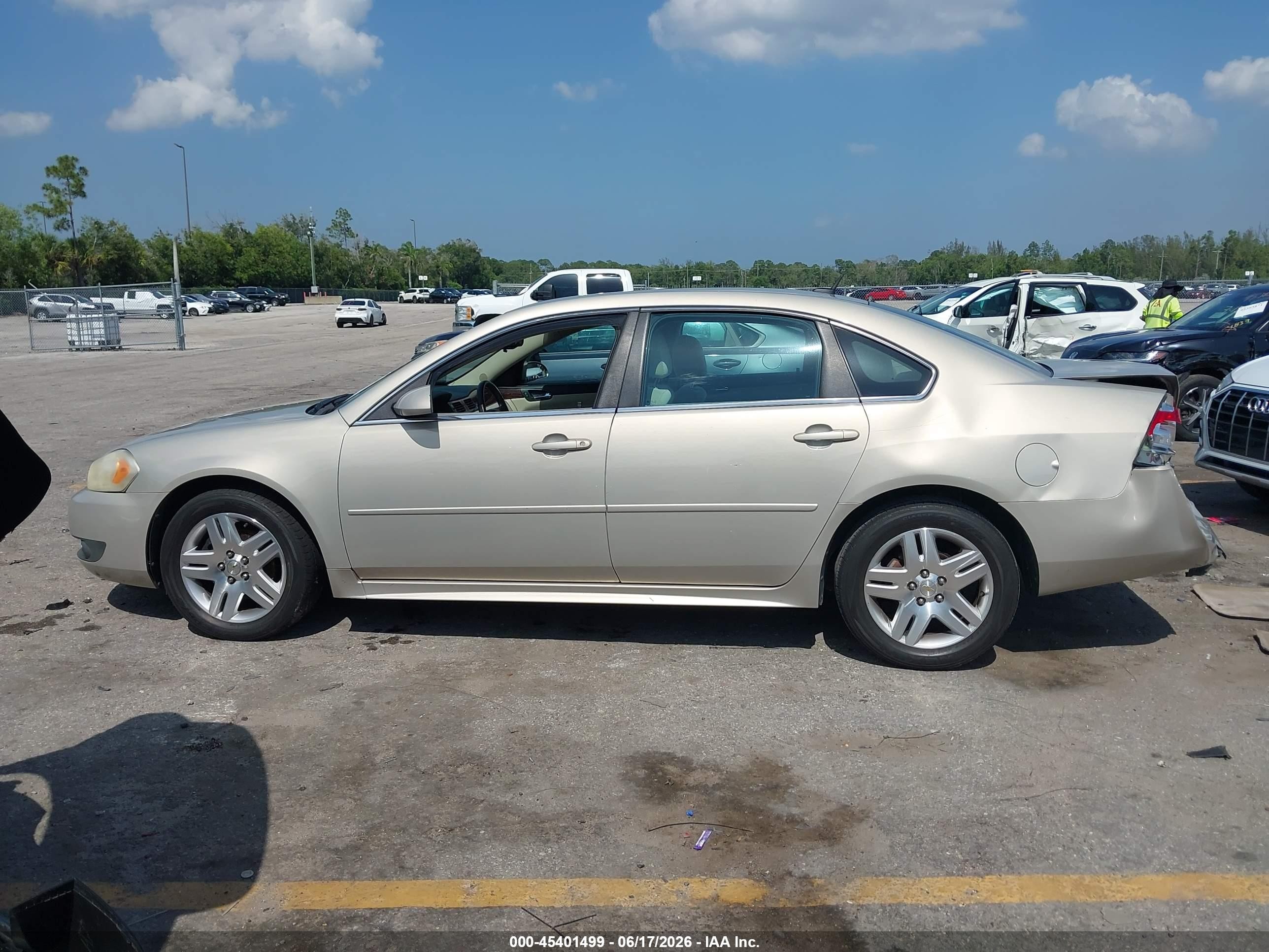 2011 Chevrolet Impala Lt Gold vin: 2G1WB5EK0B1326506