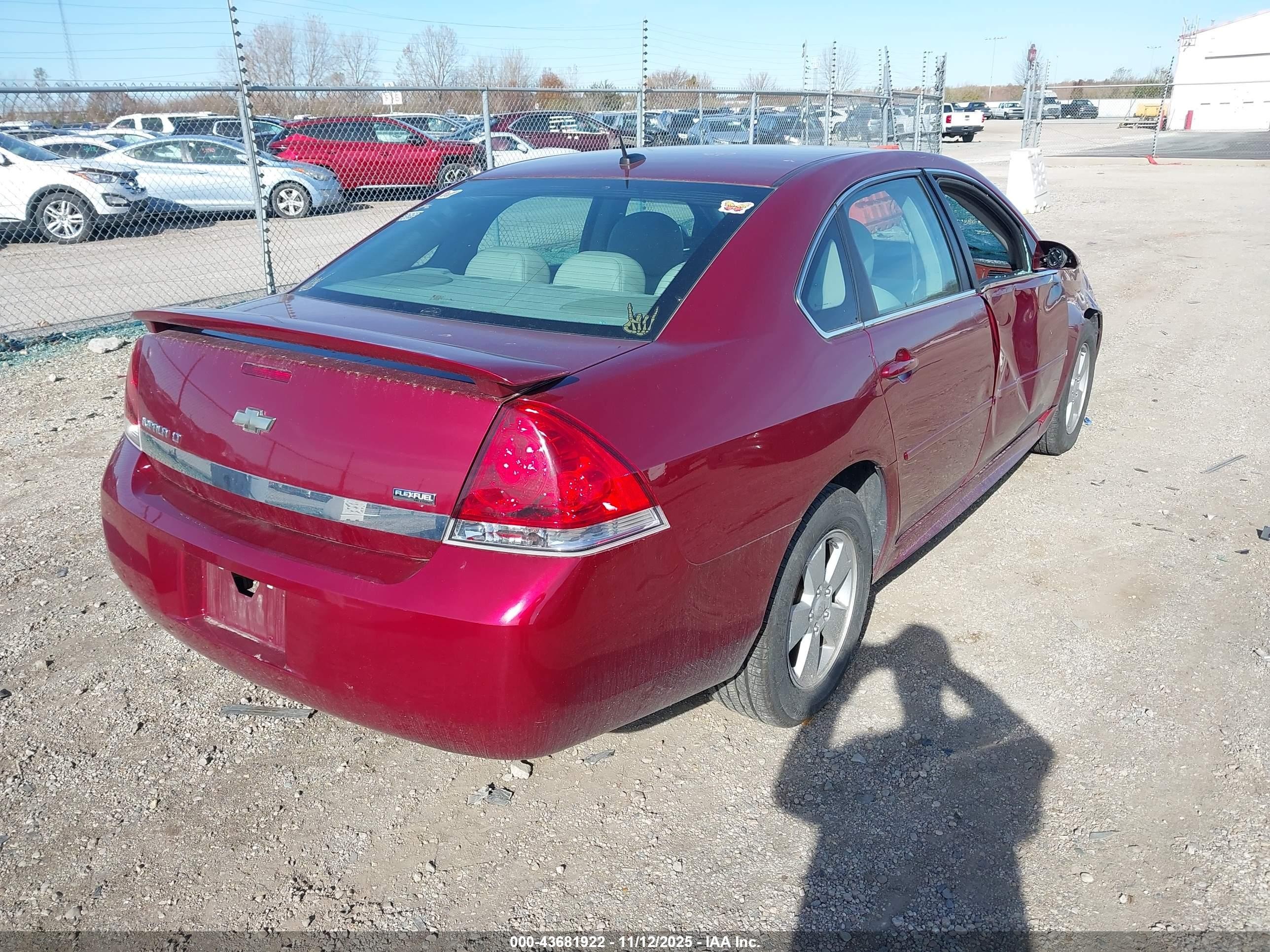 2010 Chevrolet Impala Lt Темно-бордовый vin: 2G1WB5EK1A1103793