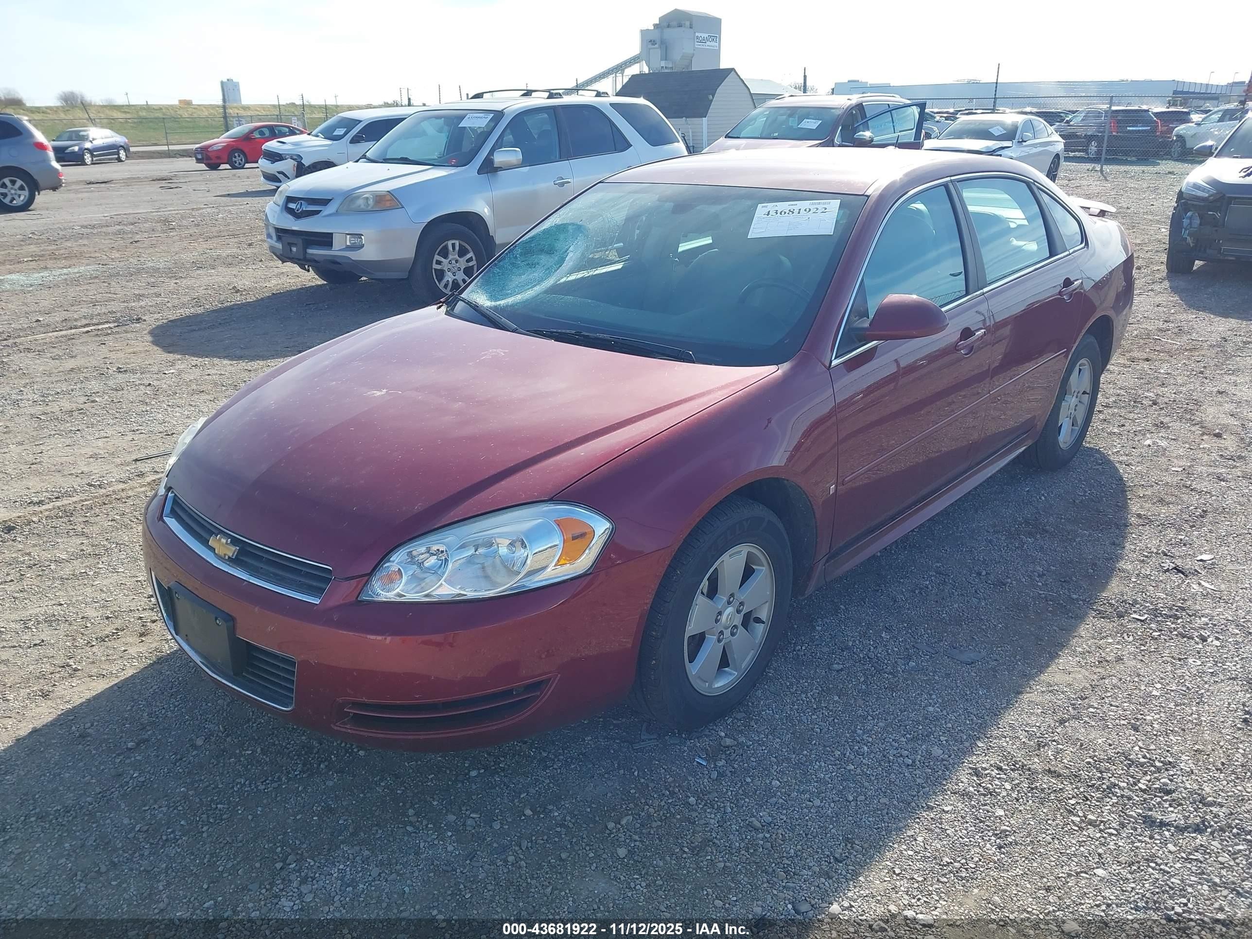 2010 Chevrolet Impala Lt Темно-бордовый vin: 2G1WB5EK1A1103793