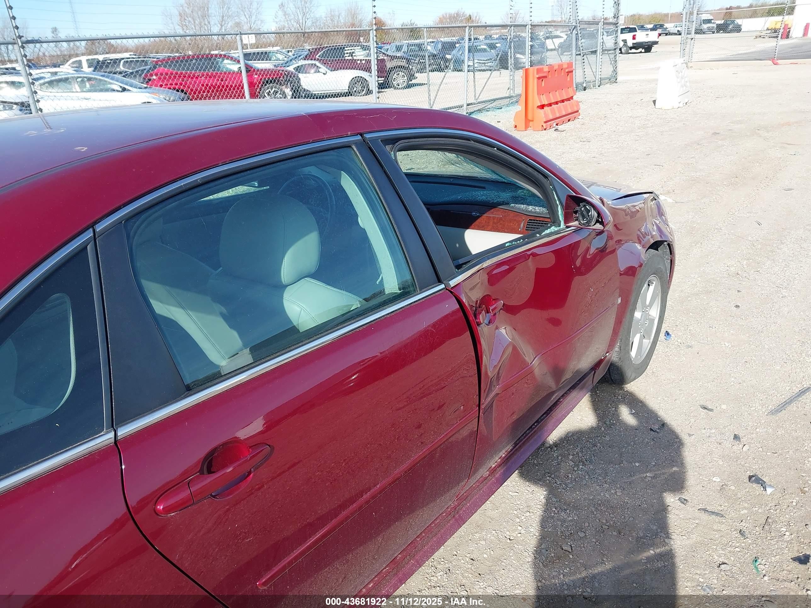 2010 Chevrolet Impala Lt Темно-бордовый vin: 2G1WB5EK1A1103793