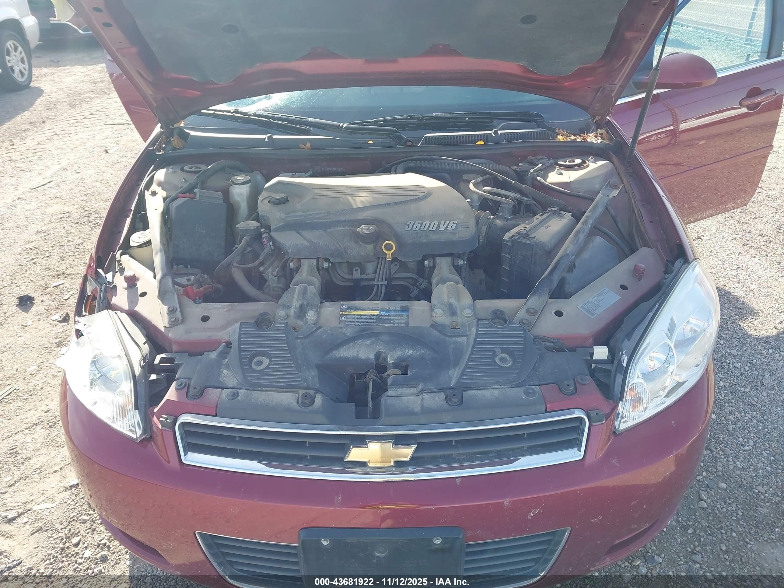 2010 Chevrolet Impala Lt Темно-бордовый vin: 2G1WB5EK1A1103793