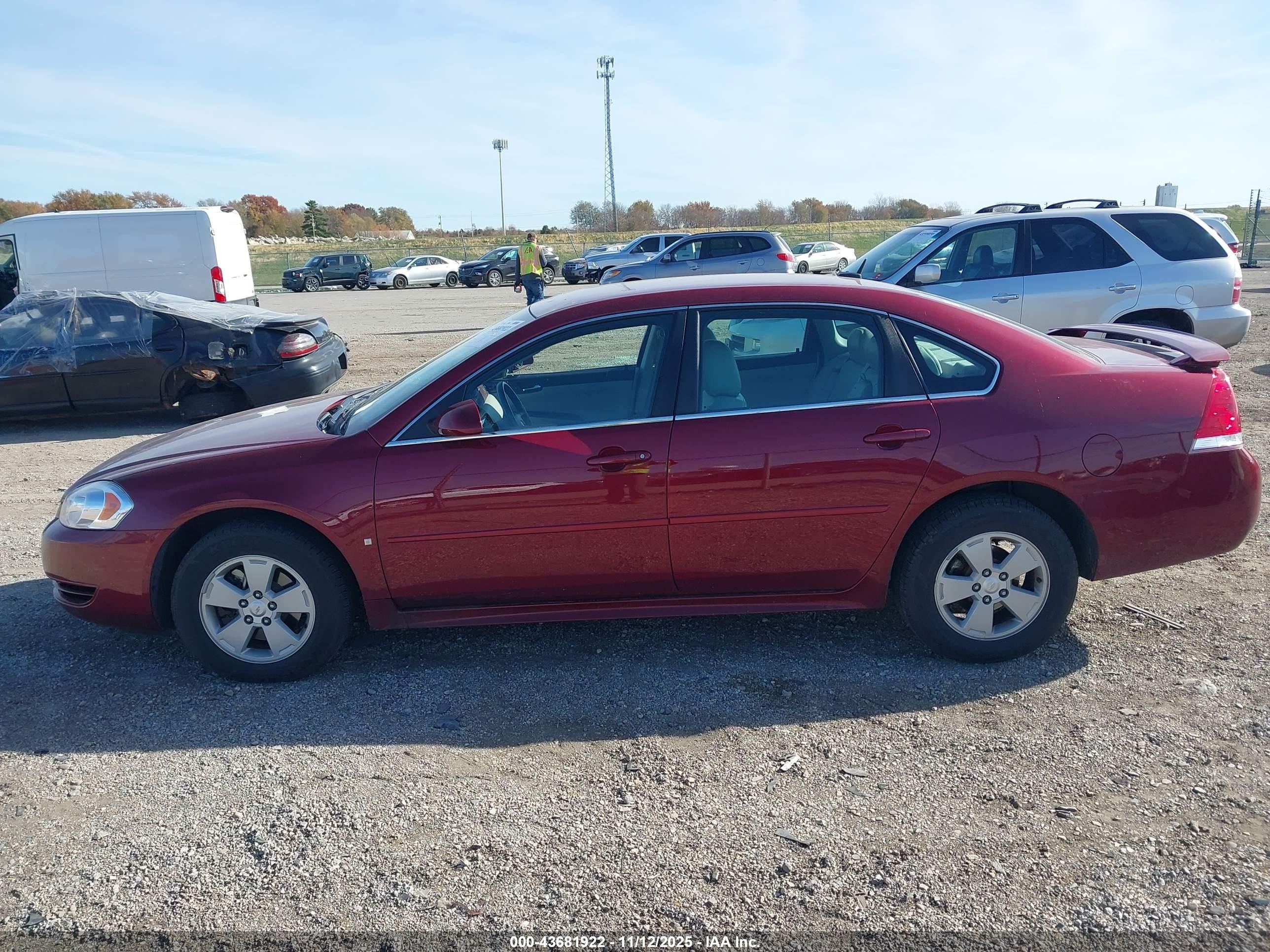 2010 Chevrolet Impala Lt Темно-бордовый vin: 2G1WB5EK1A1103793