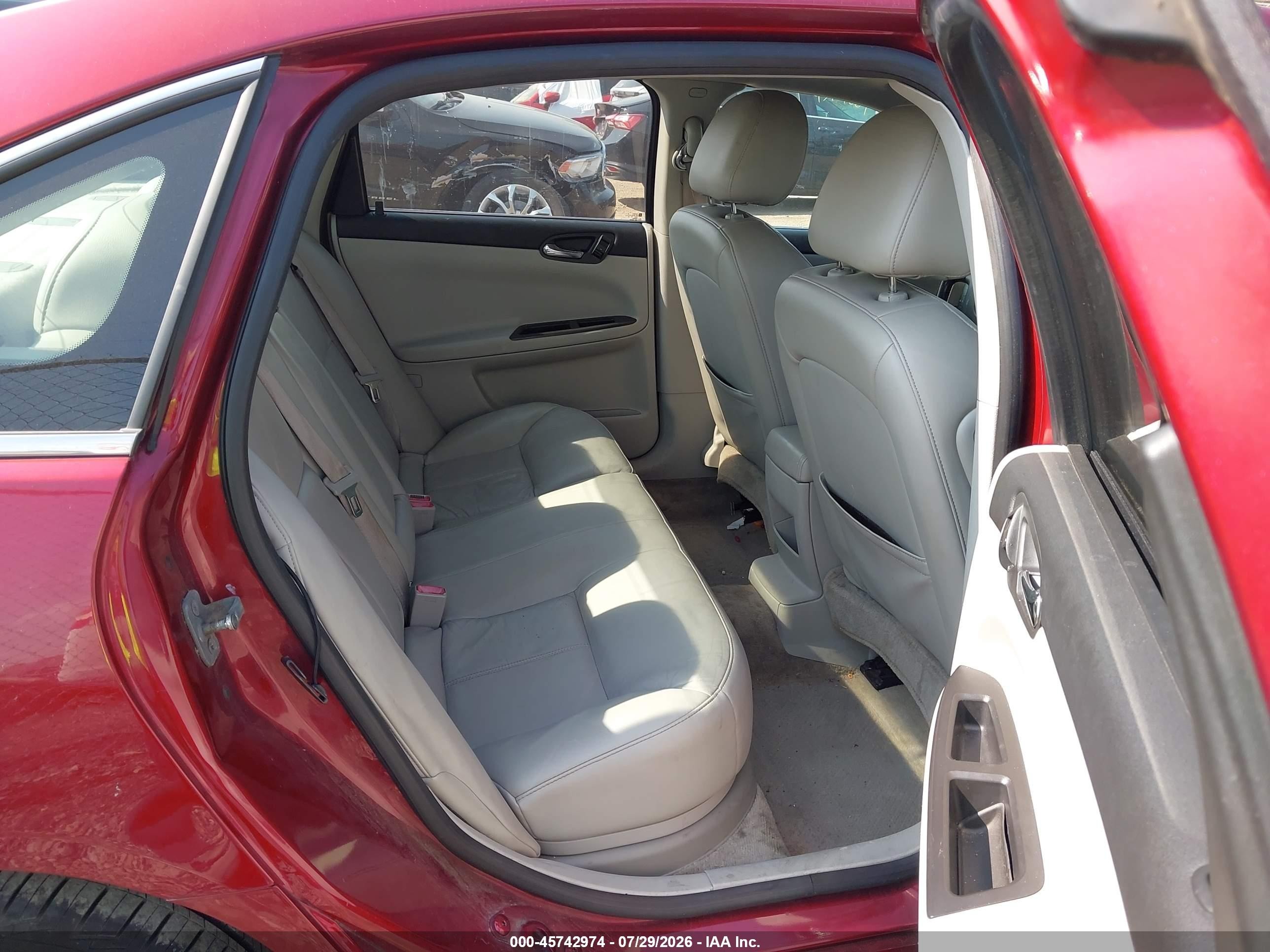 2010 Chevrolet Impala Lt Red vin: 2G1WB5EK1A1142741