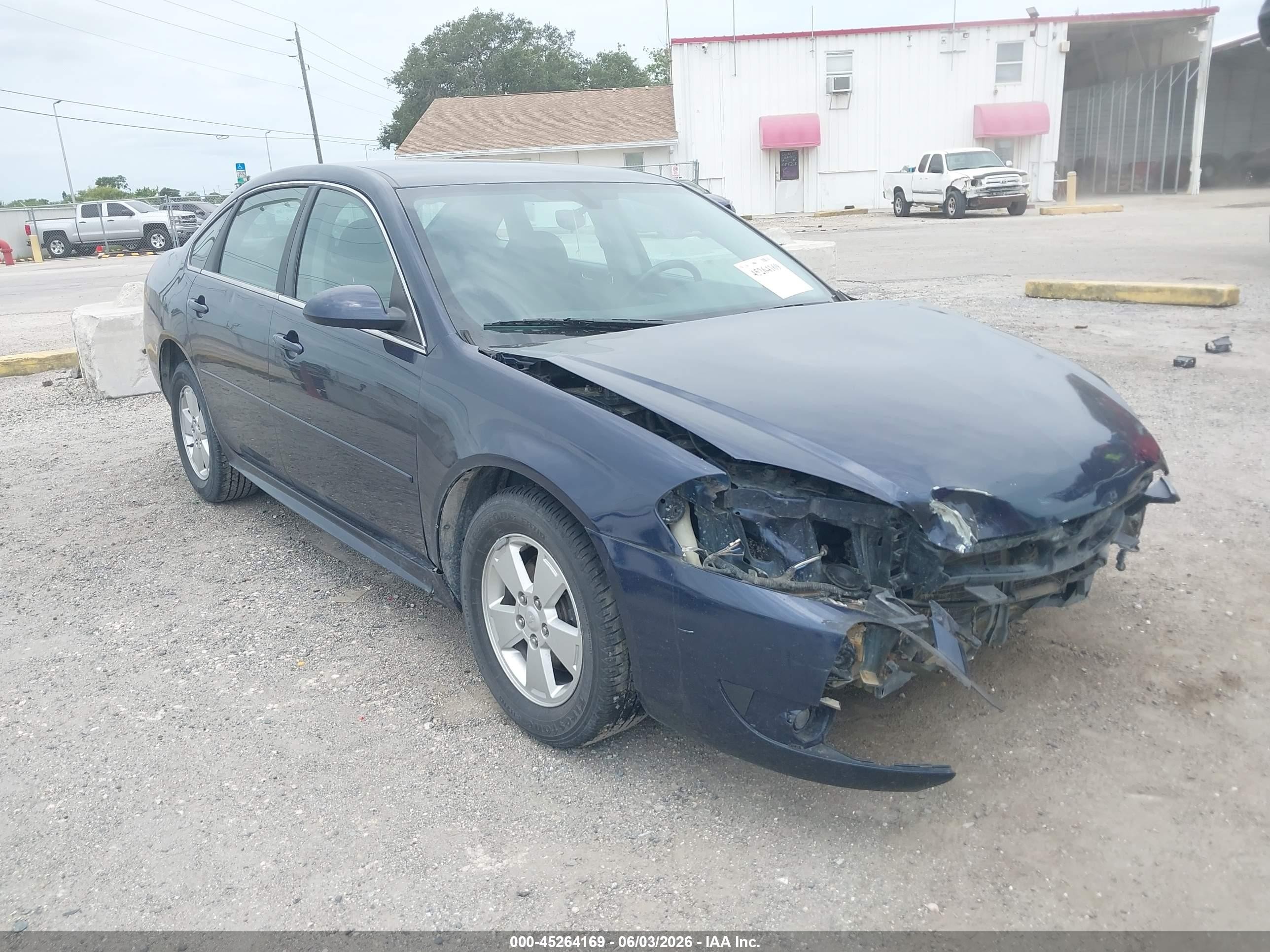 2010 Chevrolet Impala Lt Blue vin: 2G1WB5EK1A1199084