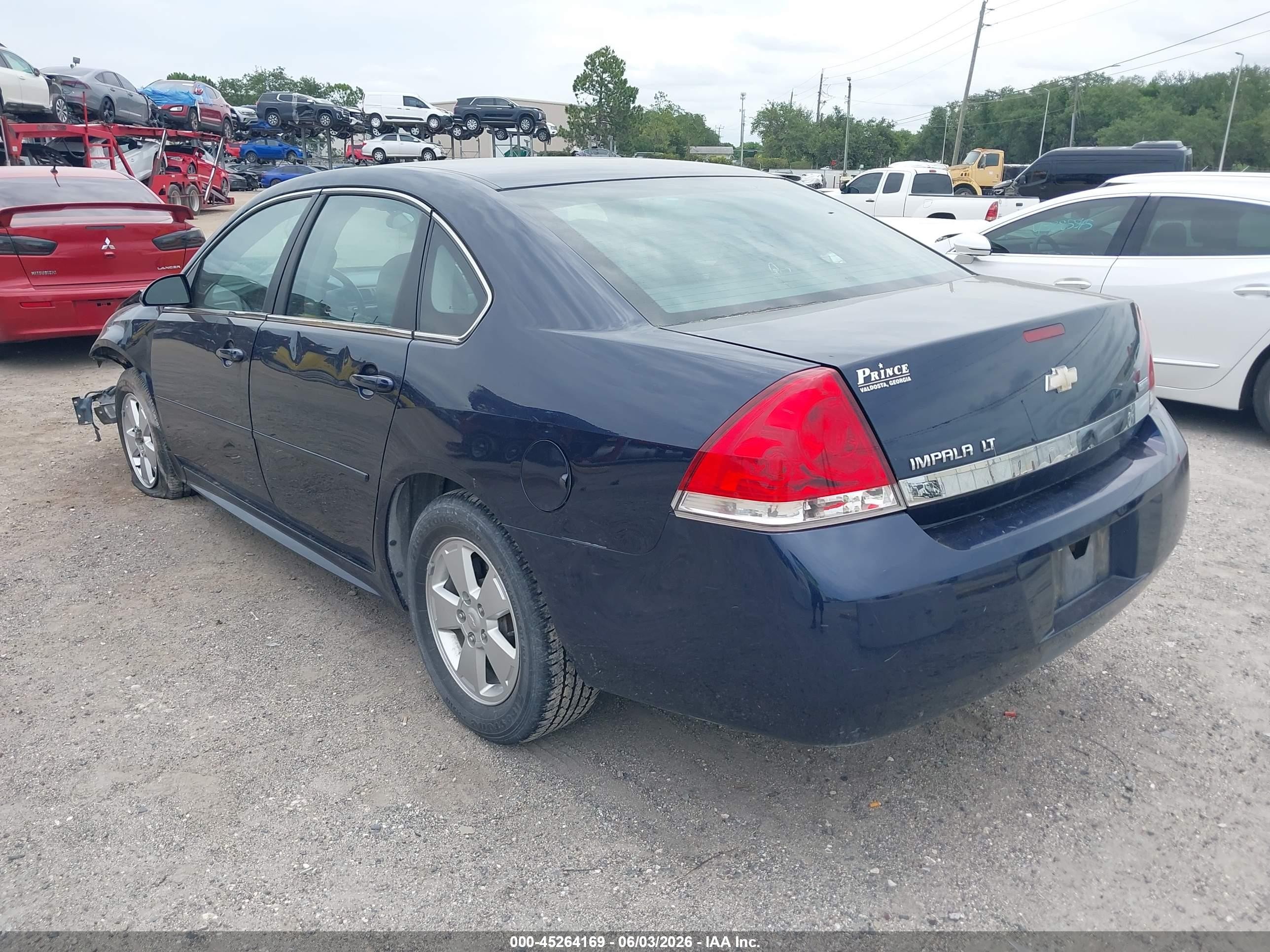 2010 Chevrolet Impala Lt Blue vin: 2G1WB5EK1A1199084