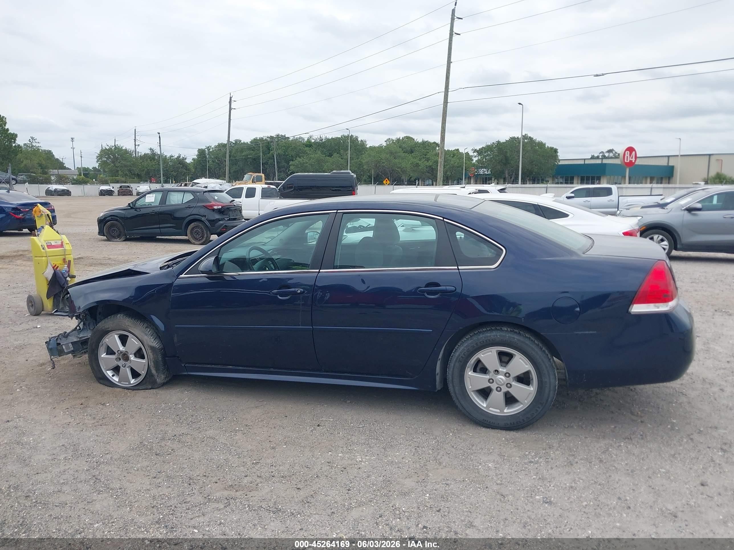 2010 Chevrolet Impala Lt Blue vin: 2G1WB5EK1A1199084