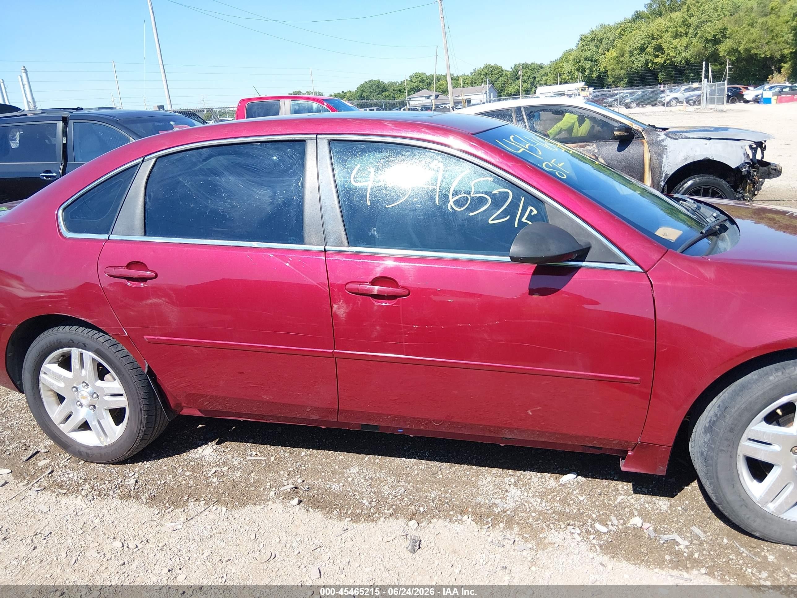 2011 Chevrolet Impala Lt Red vin: 2G1WB5EK1B1150422