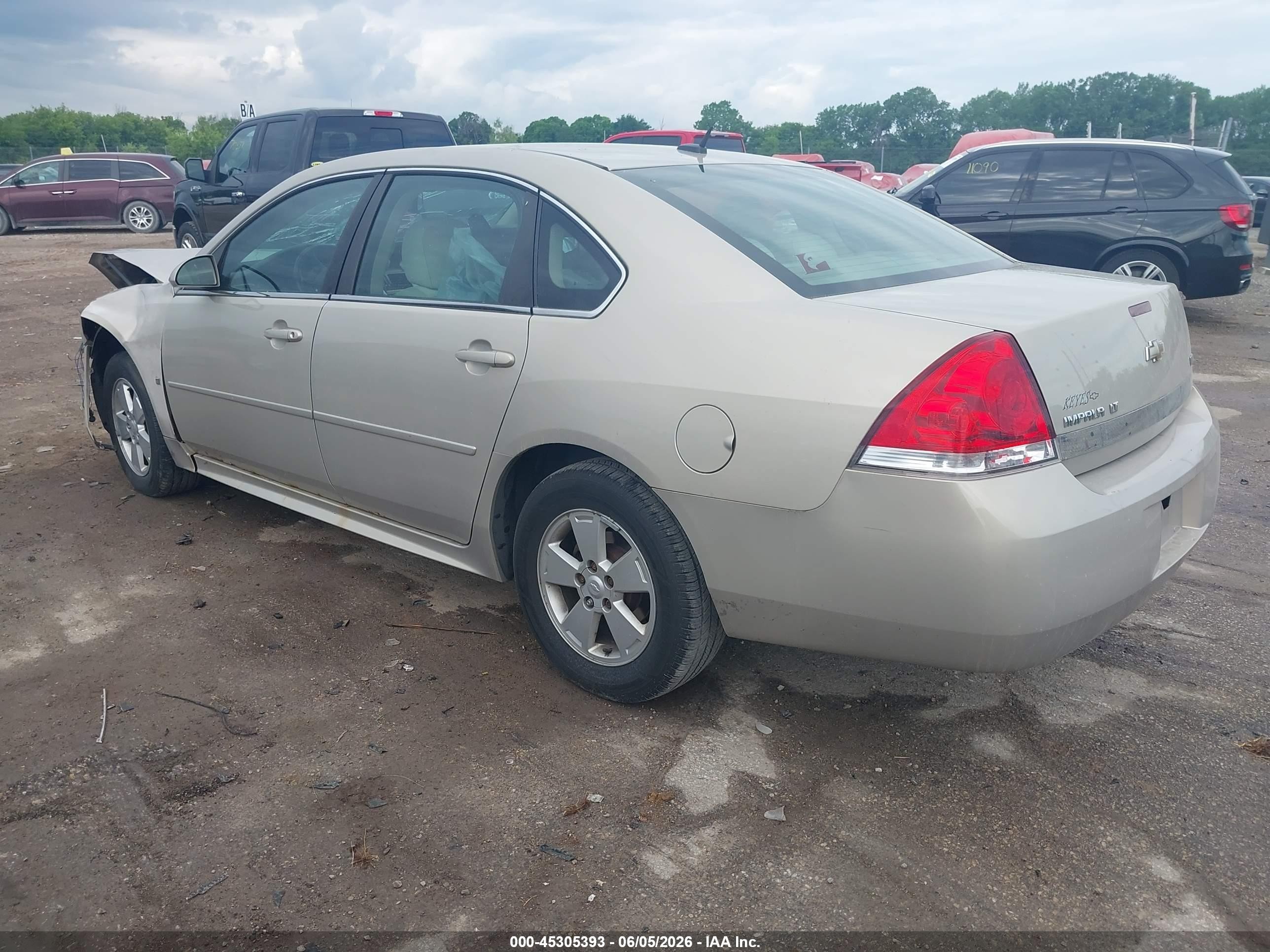 2010 Chevrolet Impala Lt Beige vin: 2G1WB5EK2A1136642