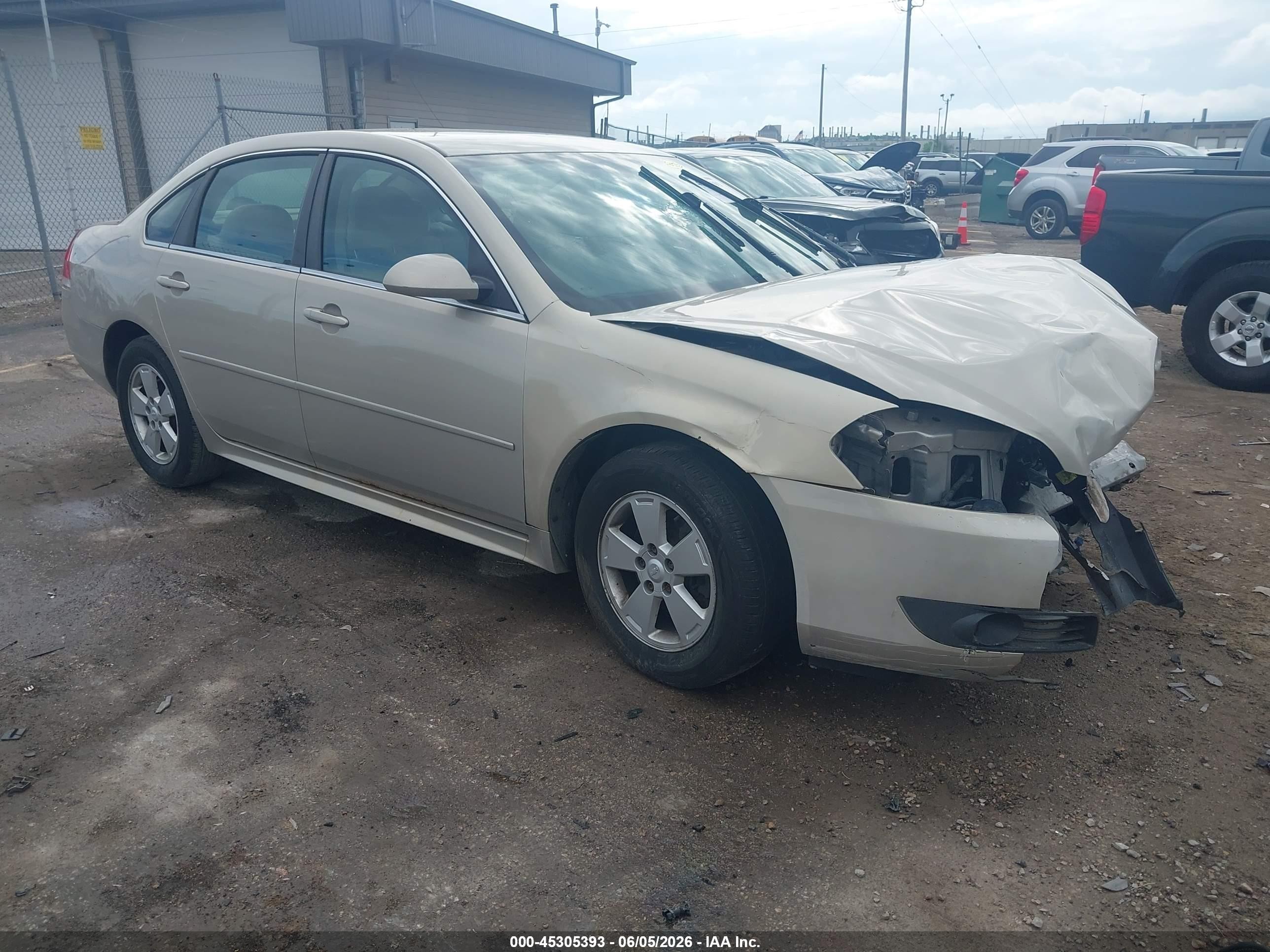 2010 Chevrolet Impala Lt Beige vin: 2G1WB5EK2A1136642