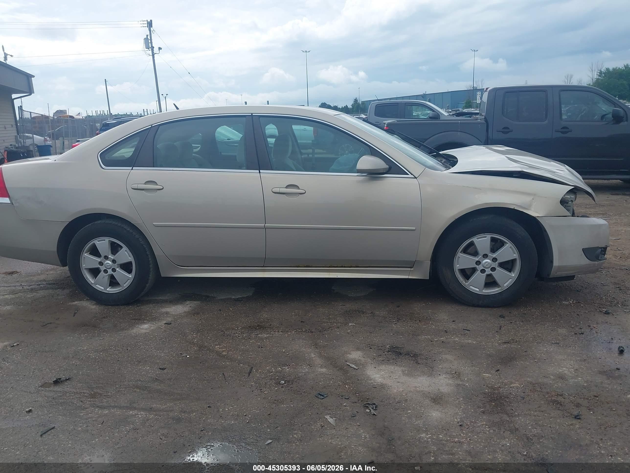 2010 Chevrolet Impala Lt Beige vin: 2G1WB5EK2A1136642