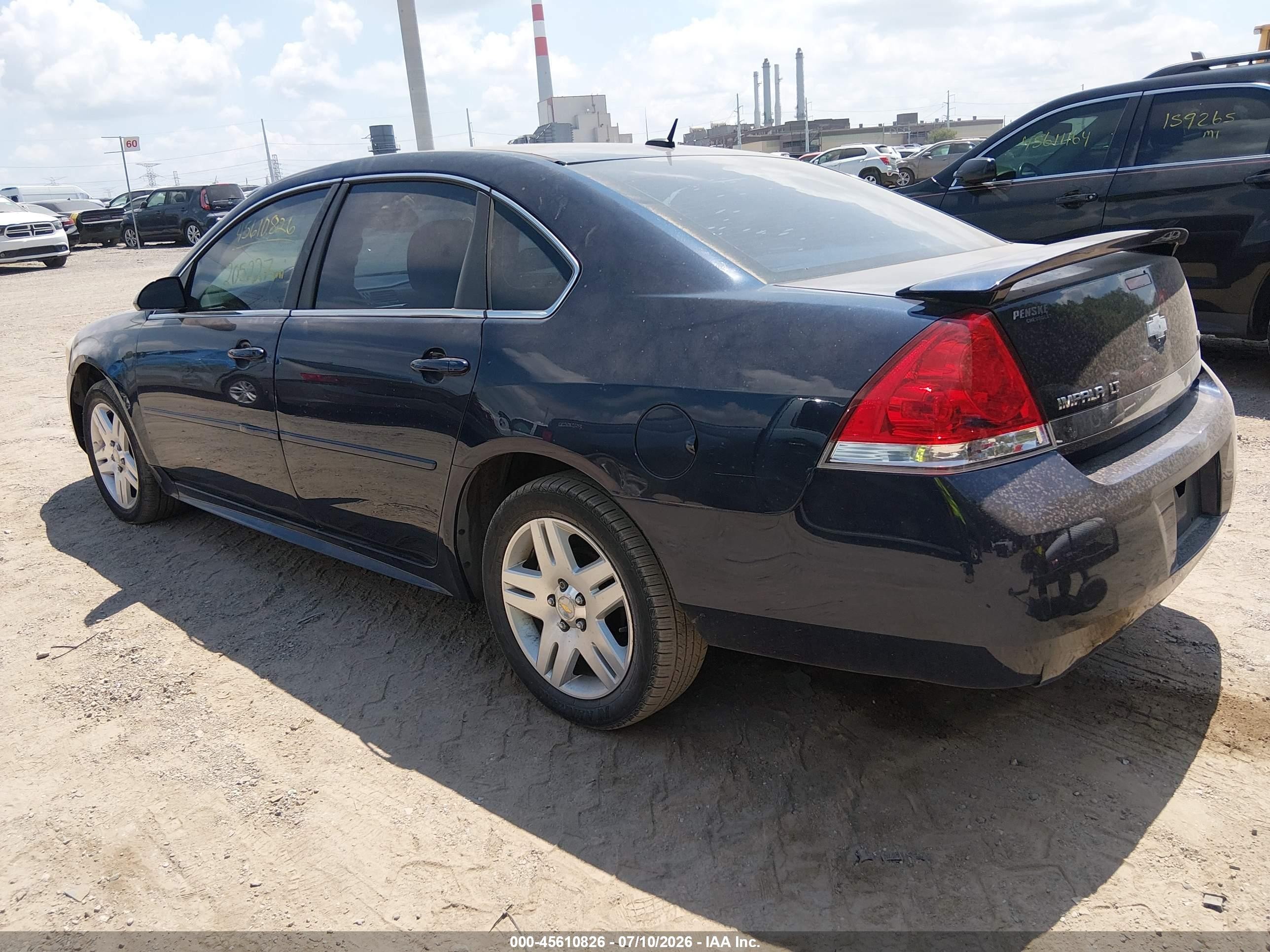 2011 Chevrolet Impala Lt Dark Blue vin: 2G1WB5EK2B1208067