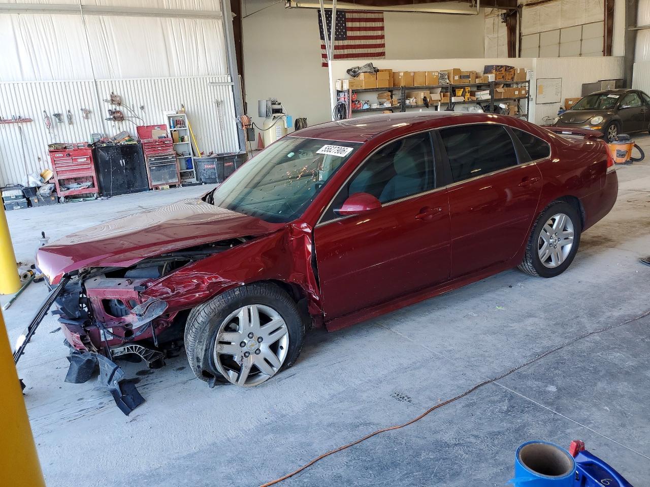 2011 Chevrolet Impala Lt Burgundy vin: 2G1WB5EK2B1311747