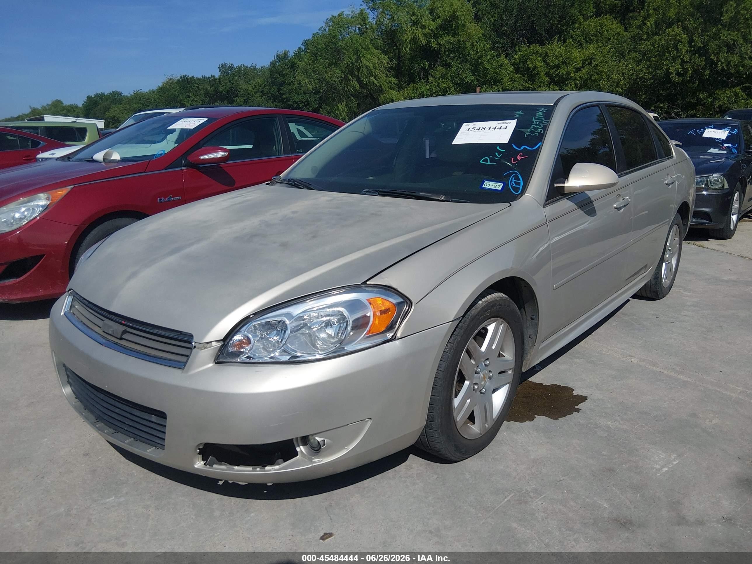 2011 Chevrolet Impala Lt Beige vin: 2G1WB5EK2B1332159