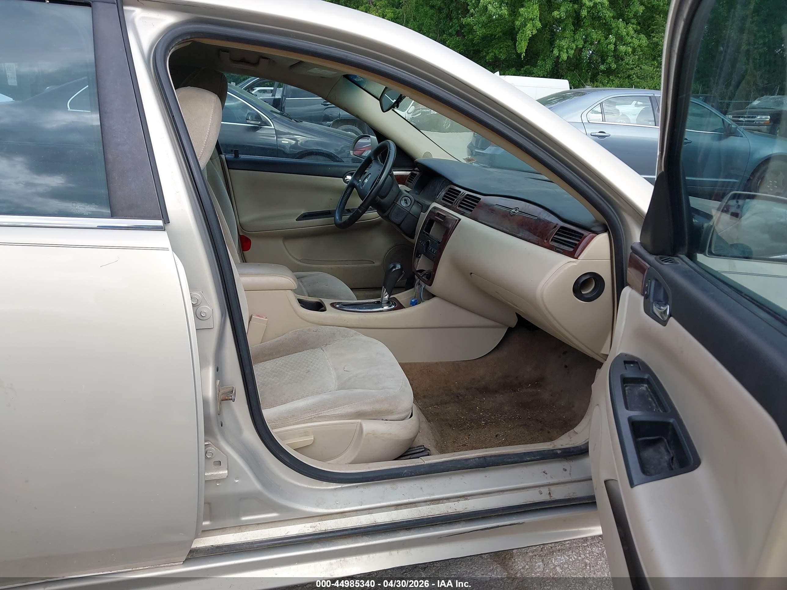 2010 Chevrolet Impala Lt Beige vin: 2G1WB5EK3A1108798