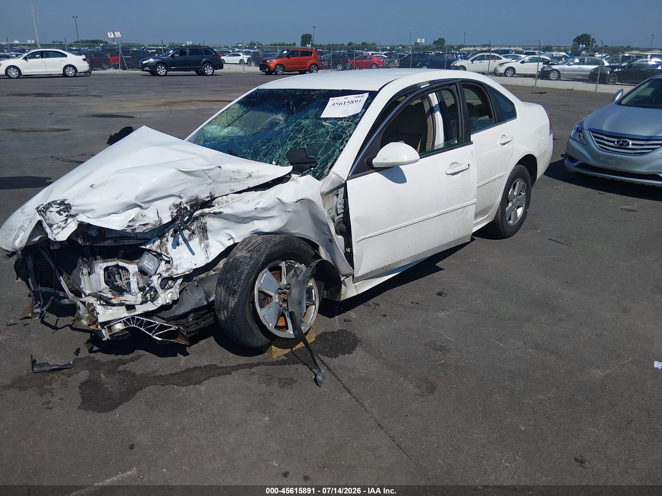 2010 Chevrolet Impala Lt White vin: 2G1WB5EK3A1131790