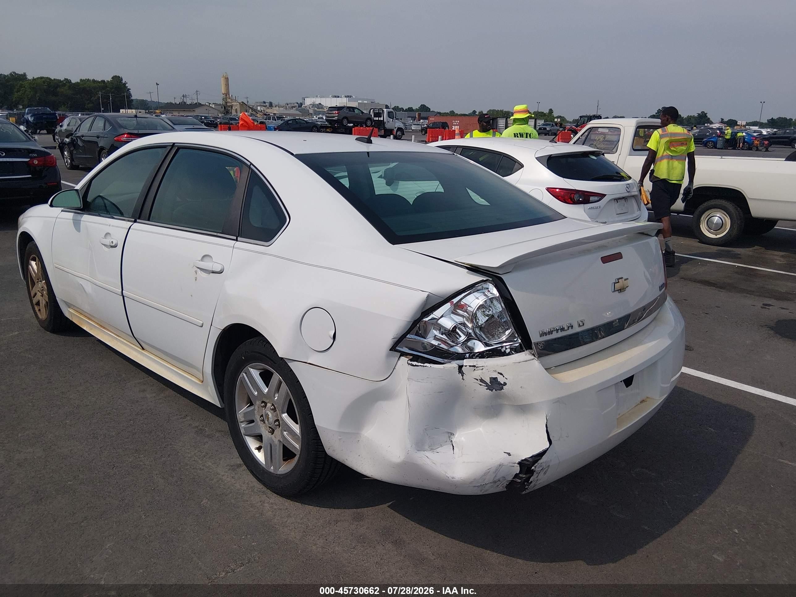 2010 Chevrolet Impala Lt White vin: 2G1WB5EK3A1203765
