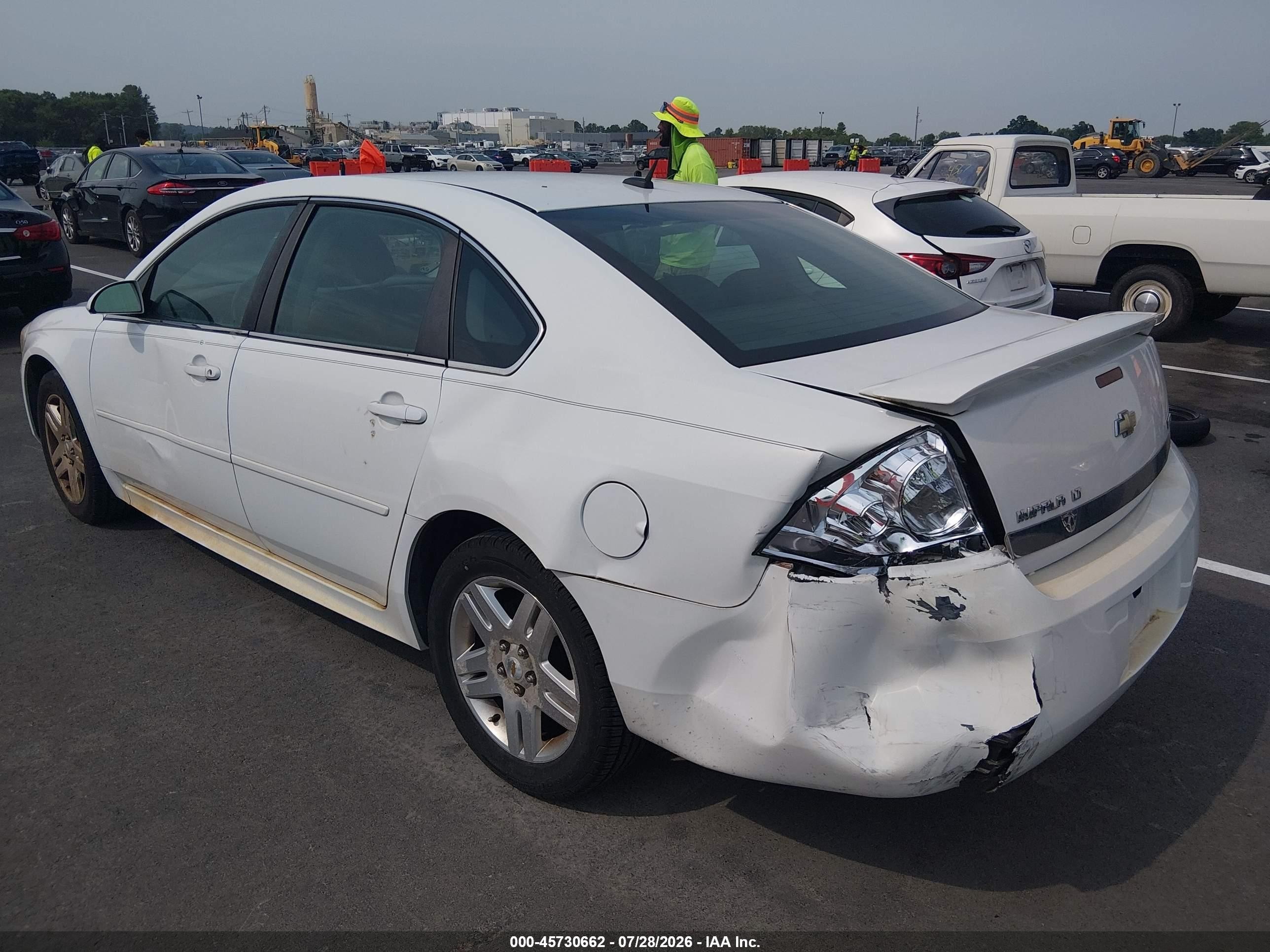 2010 Chevrolet Impala Lt White vin: 2G1WB5EK3A1203765