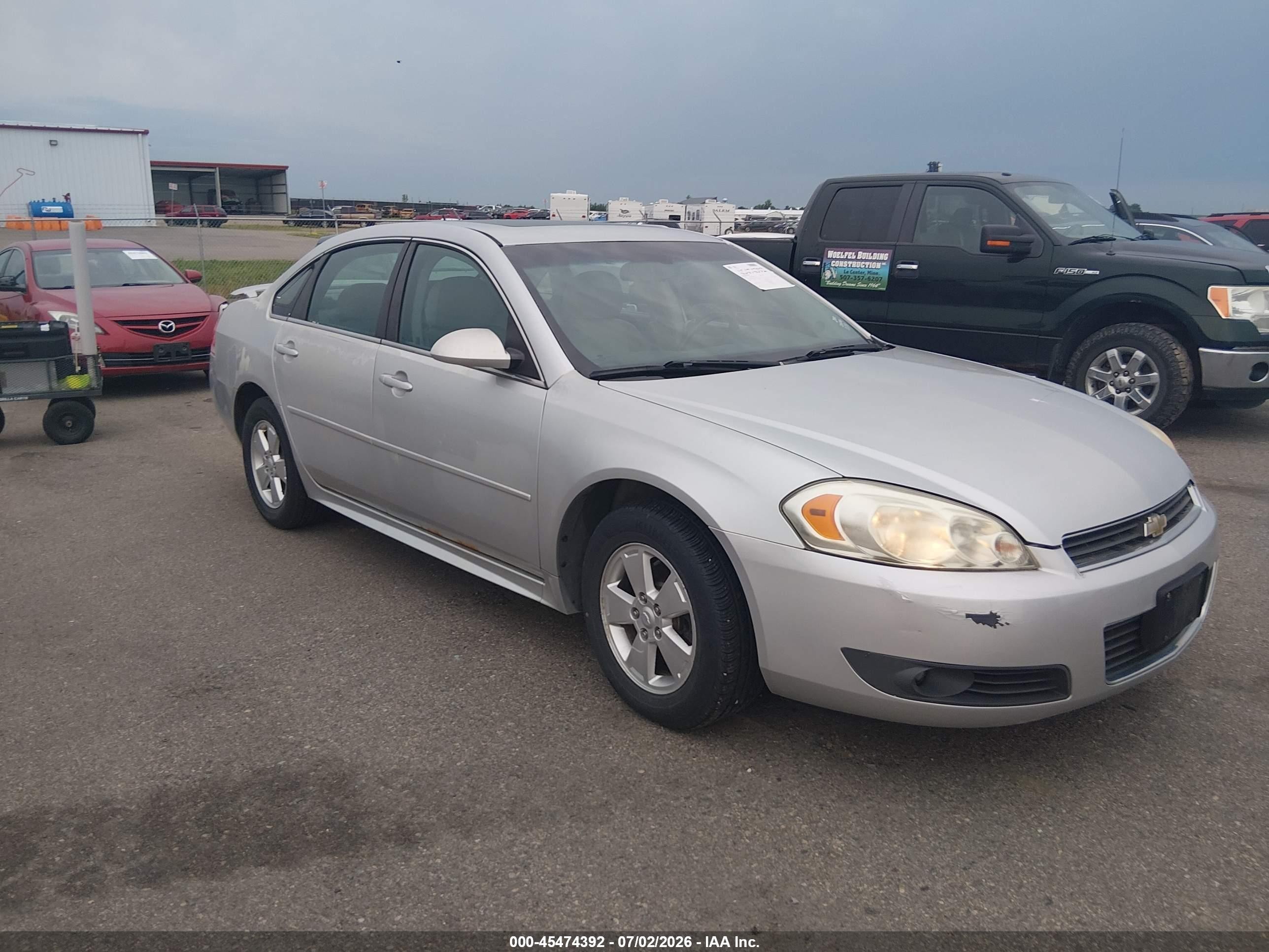 2010 Chevrolet Impala Lt Серебряный vin: 2G1WB5EK3A1226964