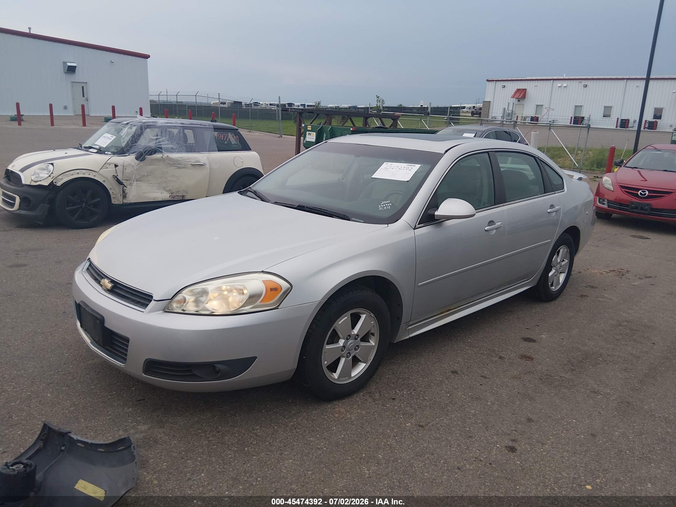 2010 Chevrolet Impala Lt Серебряный vin: 2G1WB5EK3A1226964