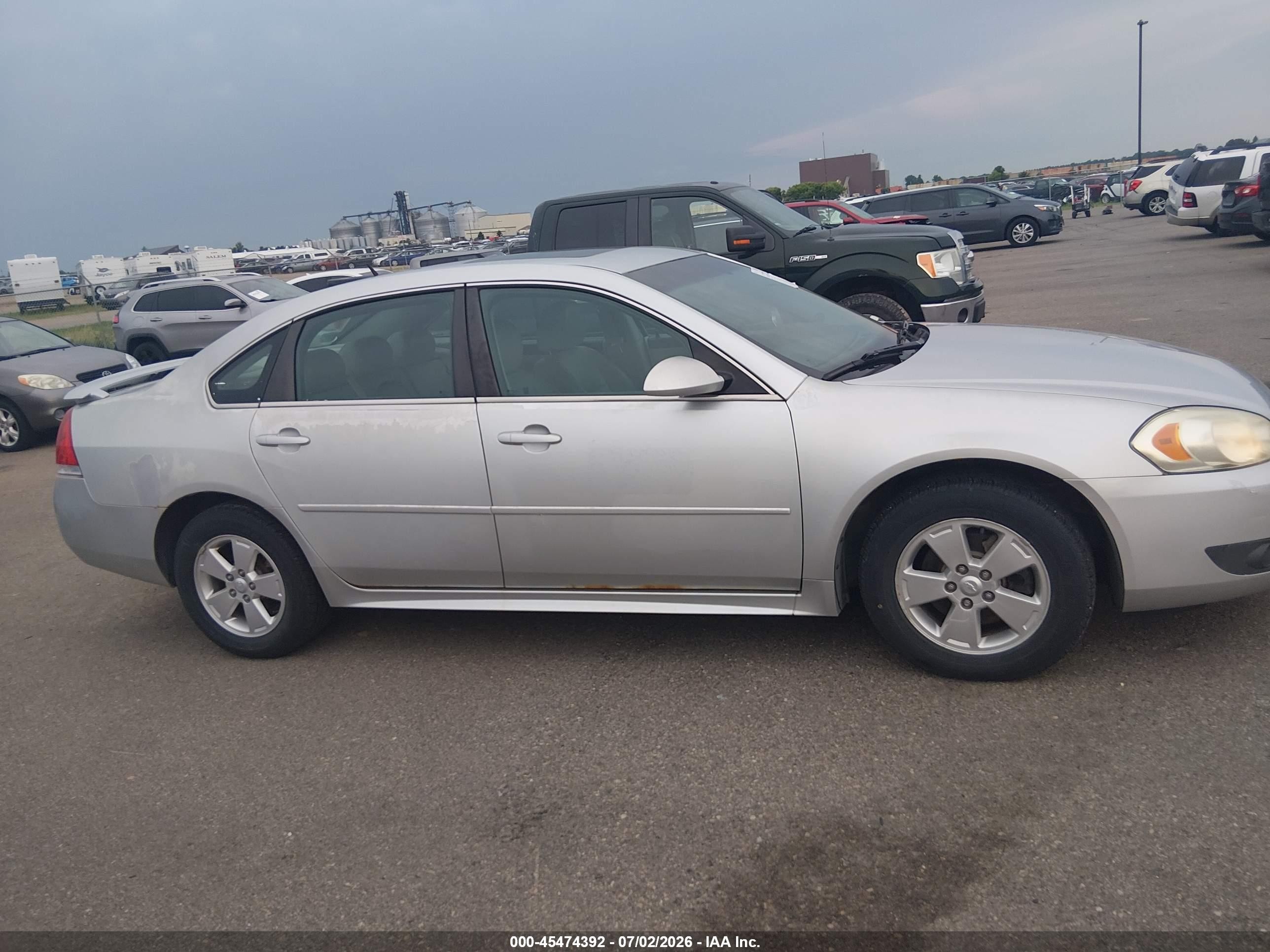 2010 Chevrolet Impala Lt Серебряный vin: 2G1WB5EK3A1226964