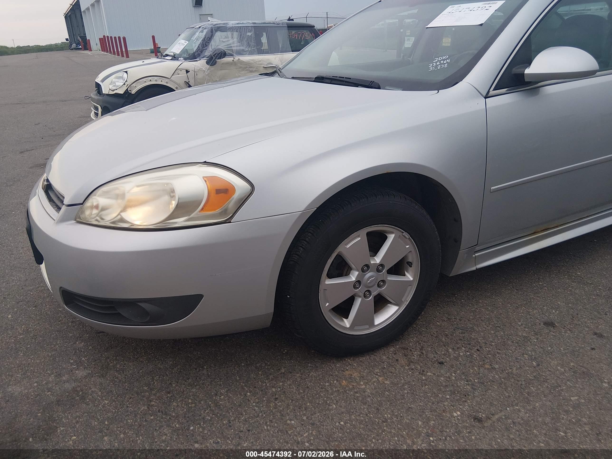 2010 Chevrolet Impala Lt Серебряный vin: 2G1WB5EK3A1226964
