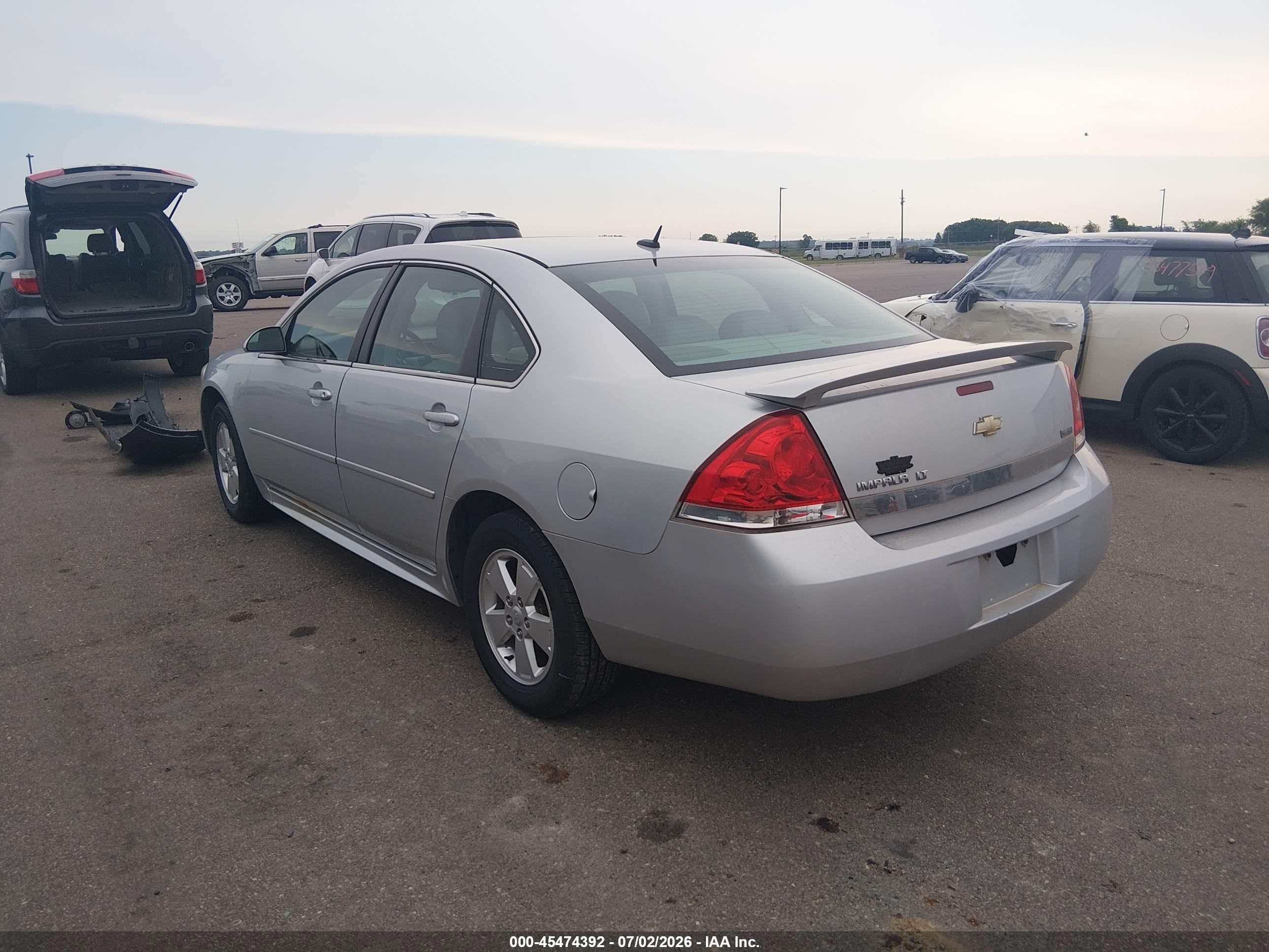 2010 Chevrolet Impala Lt Серебряный vin: 2G1WB5EK3A1226964