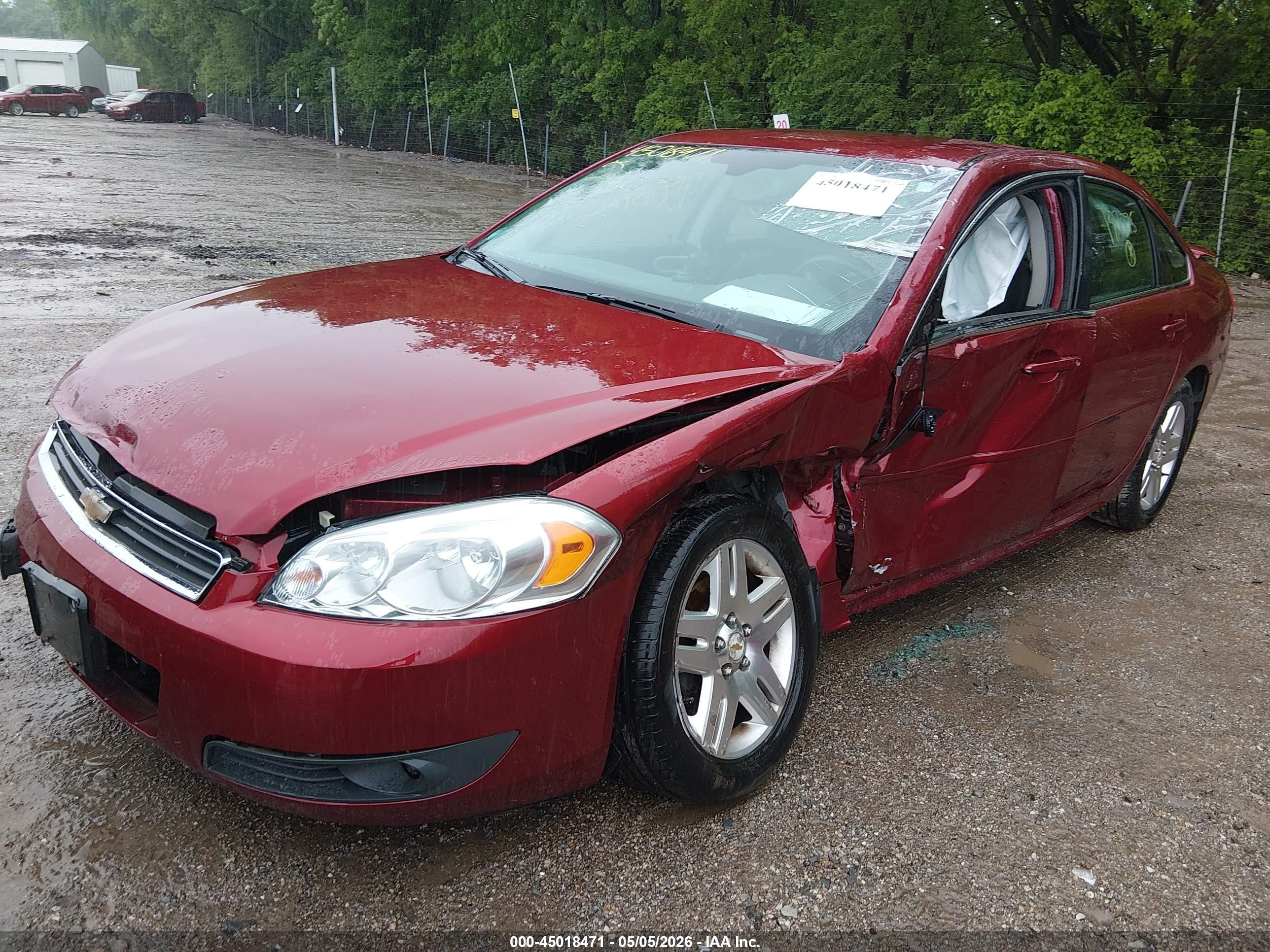 2011 Chevrolet Impala Lt Red vin: 2G1WB5EK3B1187875
