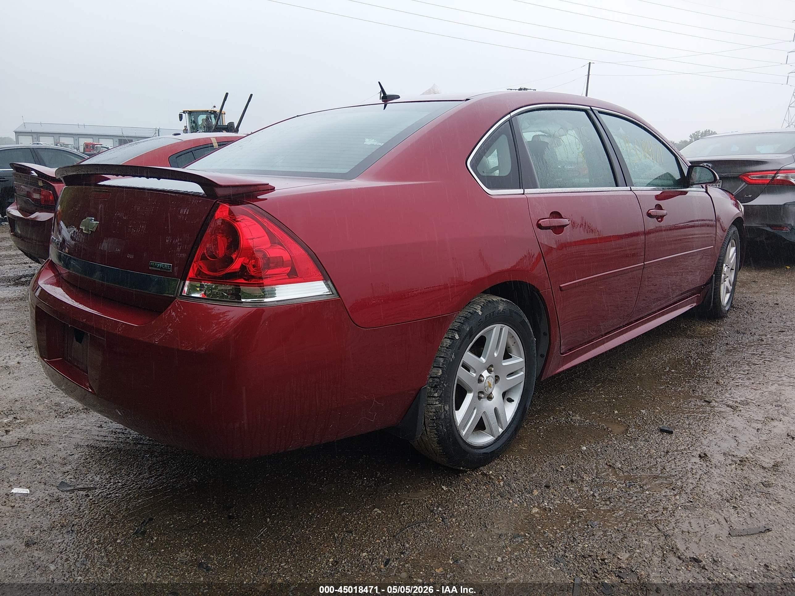 2011 Chevrolet Impala Lt Red vin: 2G1WB5EK3B1187875