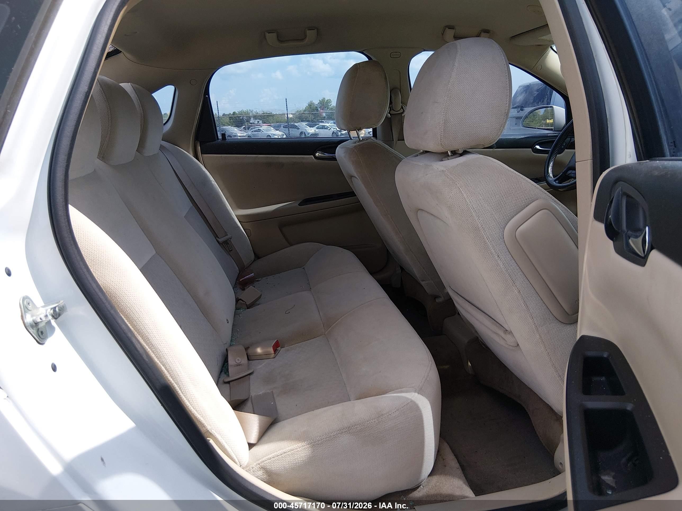2011 Chevrolet Impala Lt White vin: 2G1WB5EK3B1281254