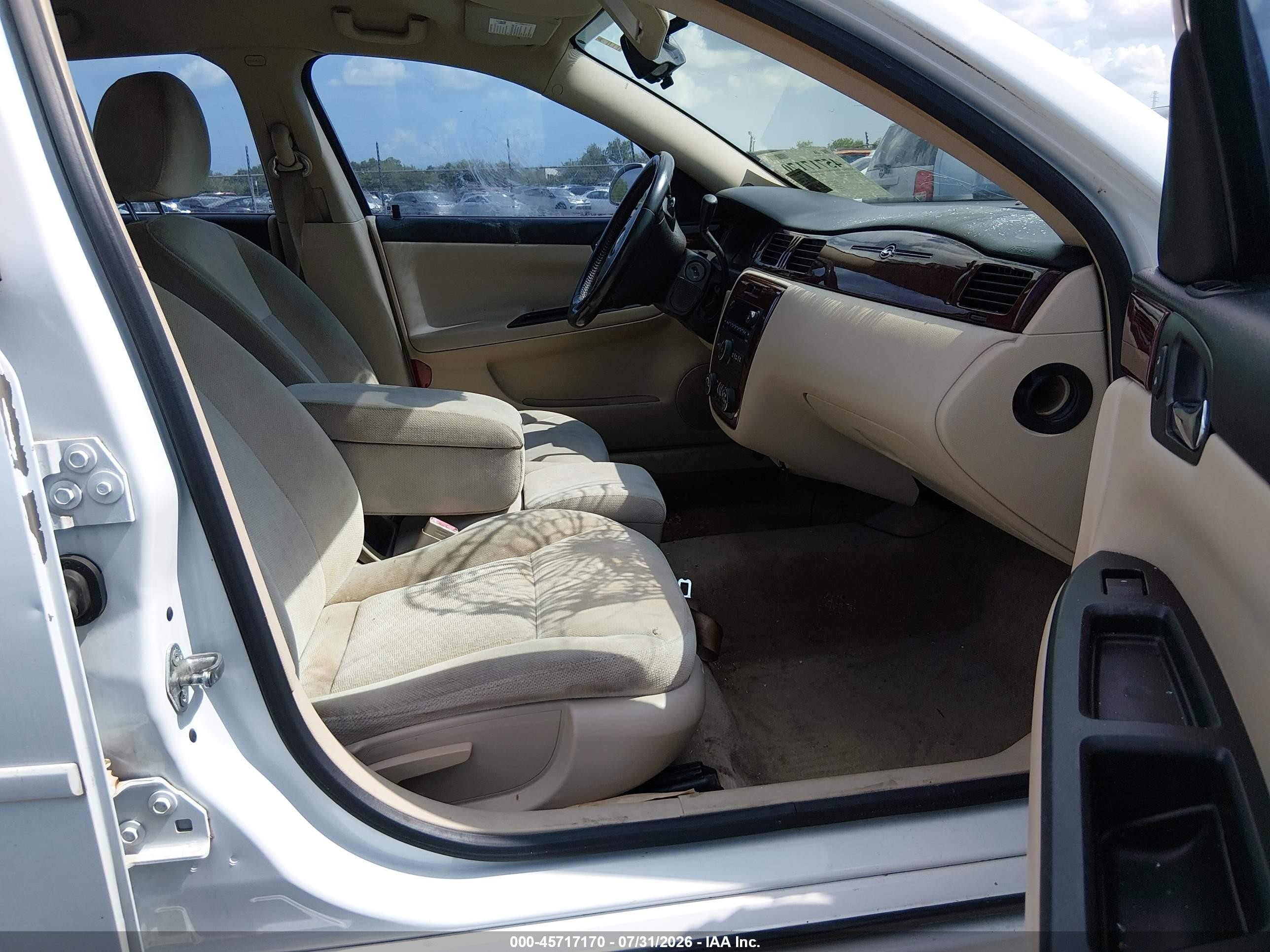 2011 Chevrolet Impala Lt White vin: 2G1WB5EK3B1281254