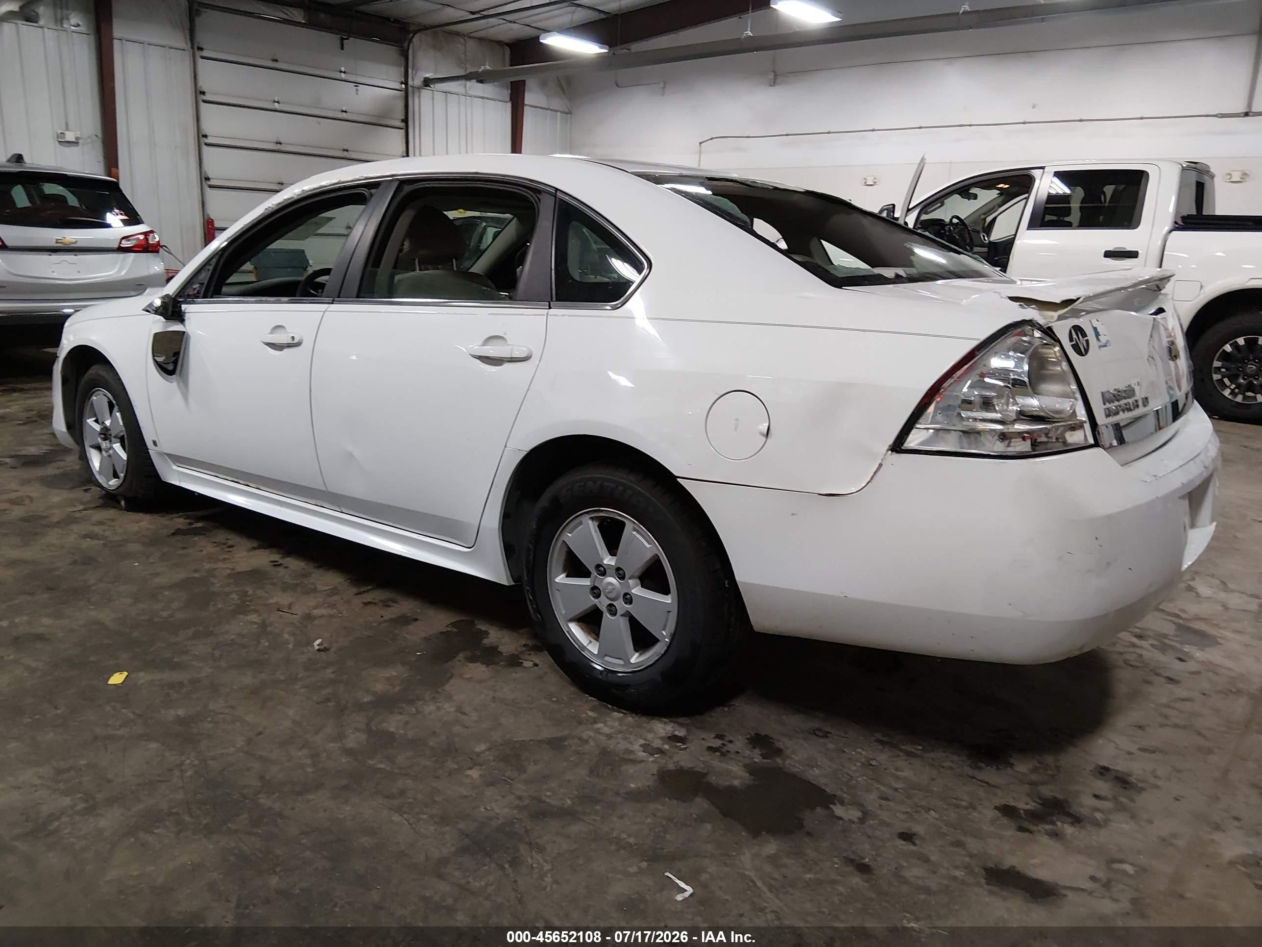 2010 Chevrolet Impala Lt White vin: 2G1WB5EK4A1111113