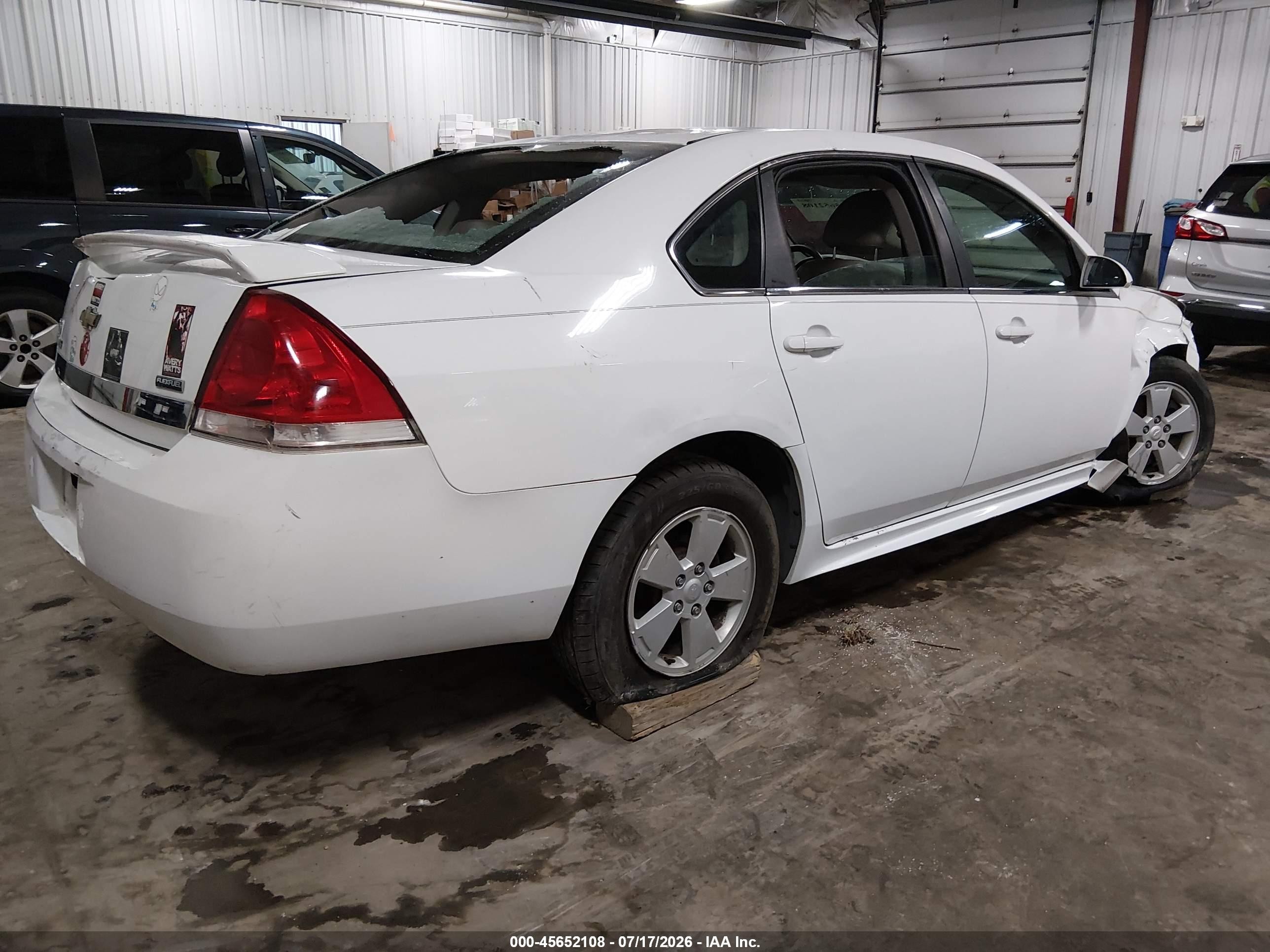 2010 Chevrolet Impala Lt White vin: 2G1WB5EK4A1111113