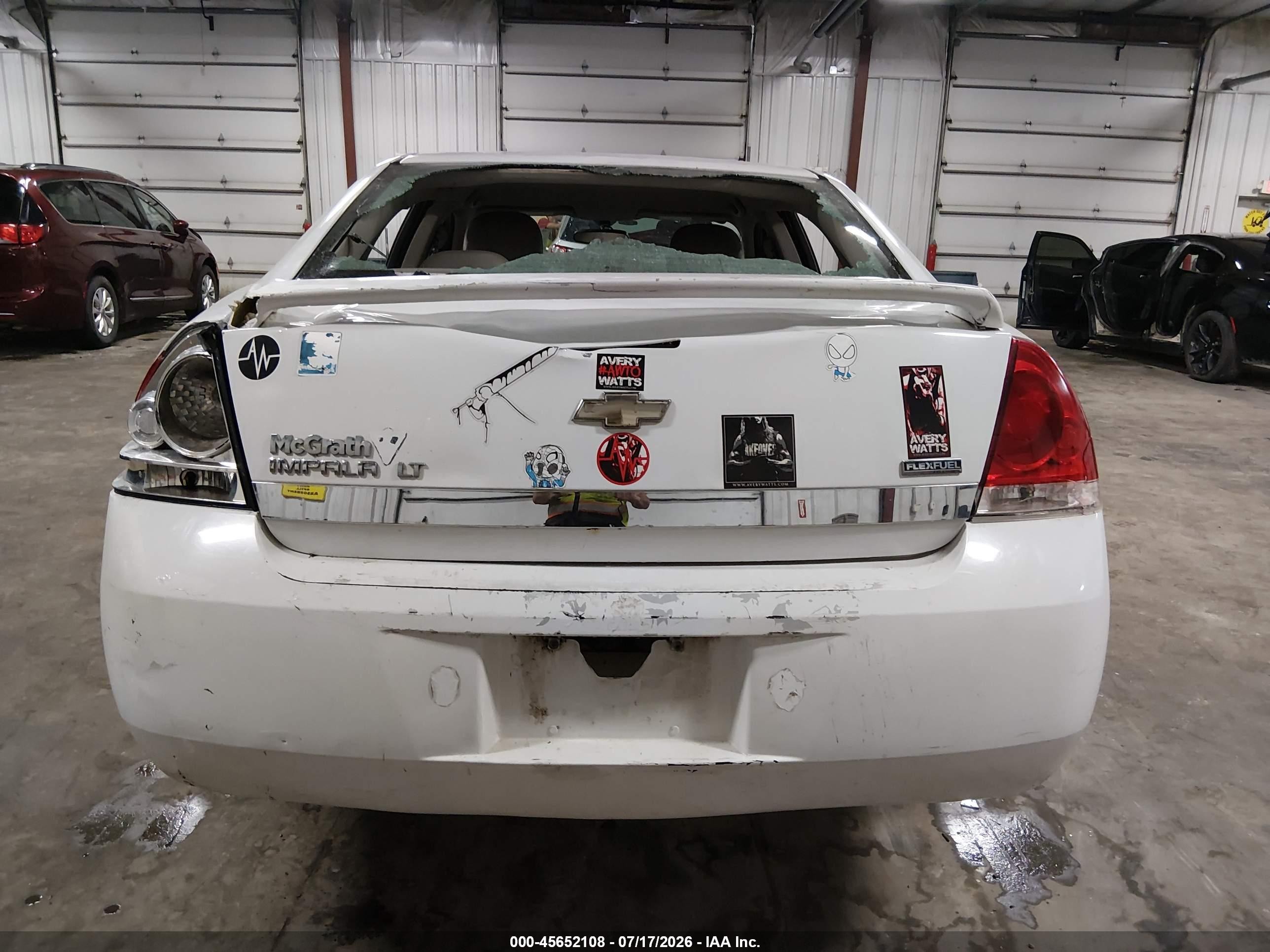 2010 Chevrolet Impala Lt White vin: 2G1WB5EK4A1111113