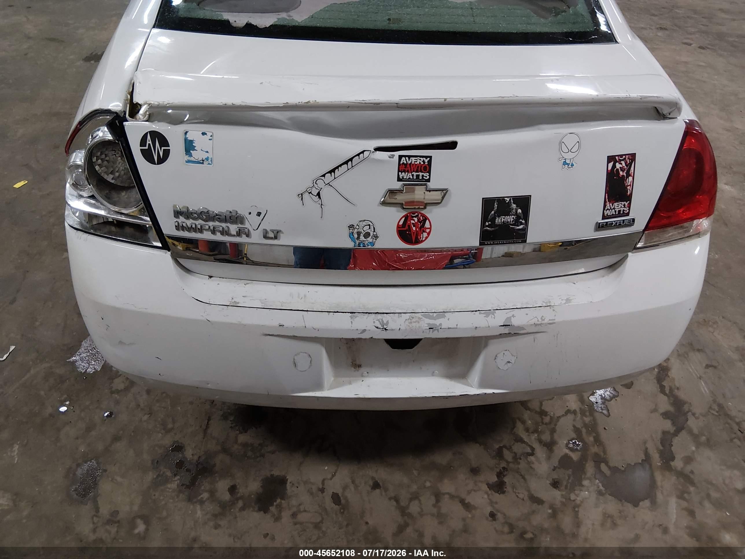 2010 Chevrolet Impala Lt White vin: 2G1WB5EK4A1111113